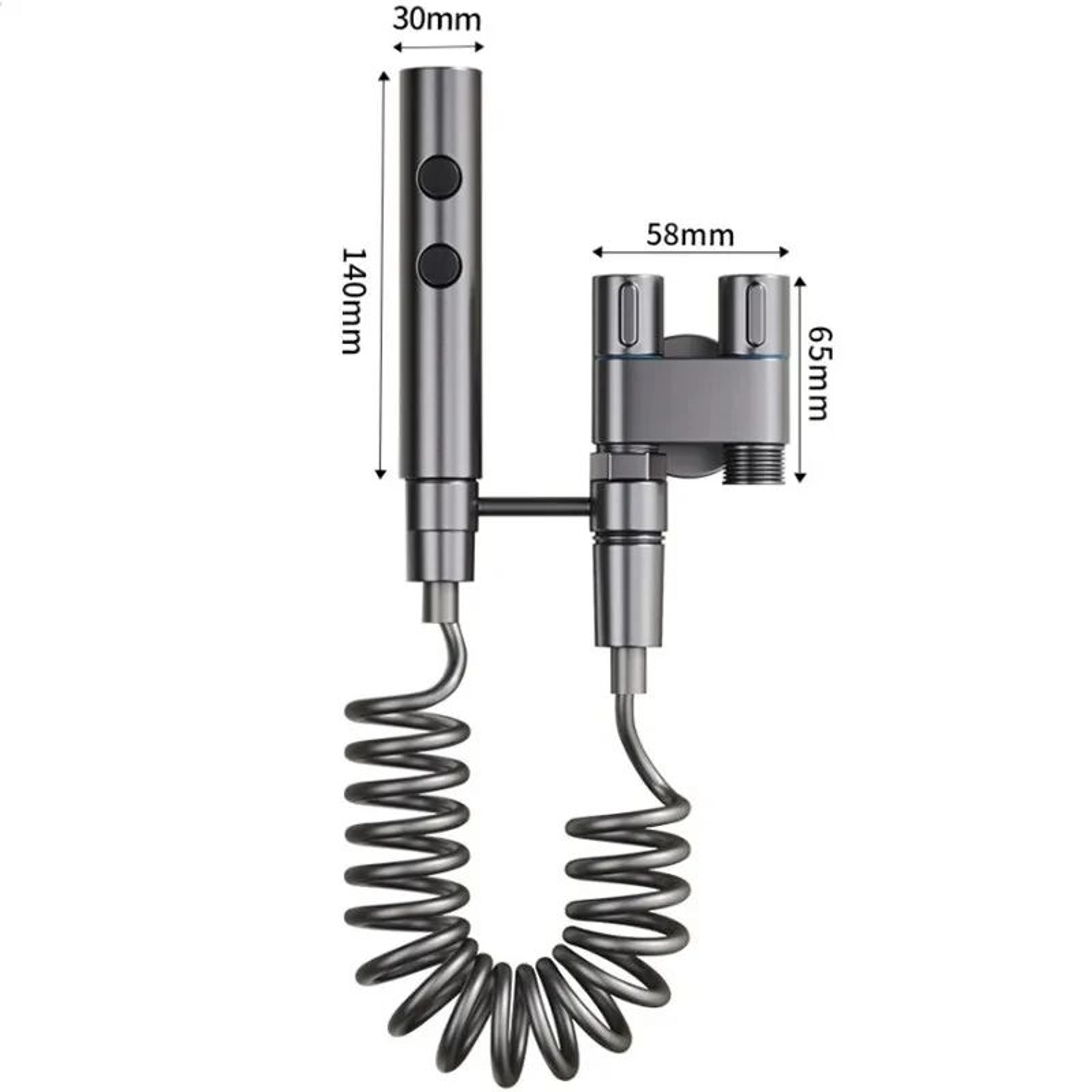 Handheld Bidet Sprayer With Dual Valve 10