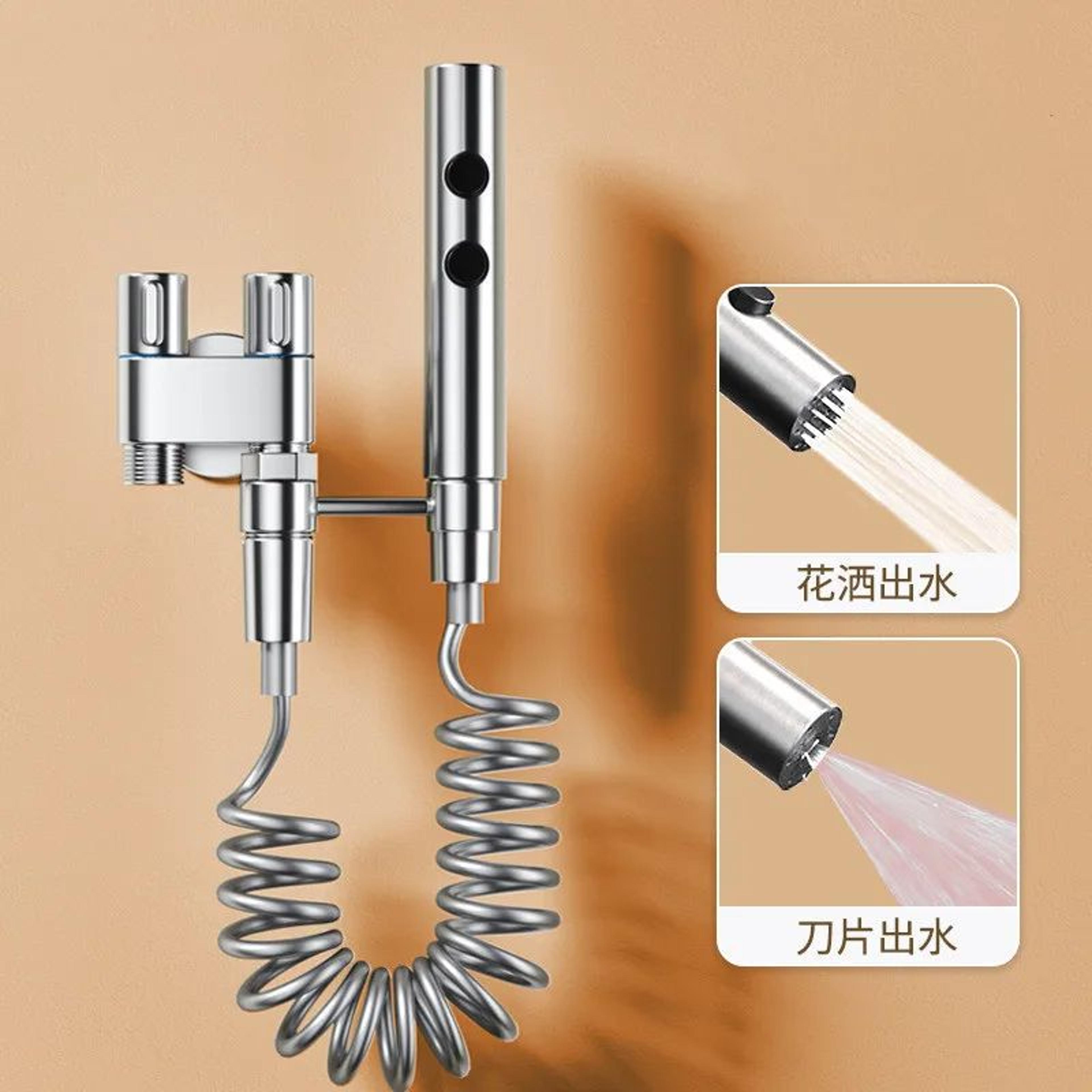 Handheld Bidet Sprayer With Dual Valve 12
