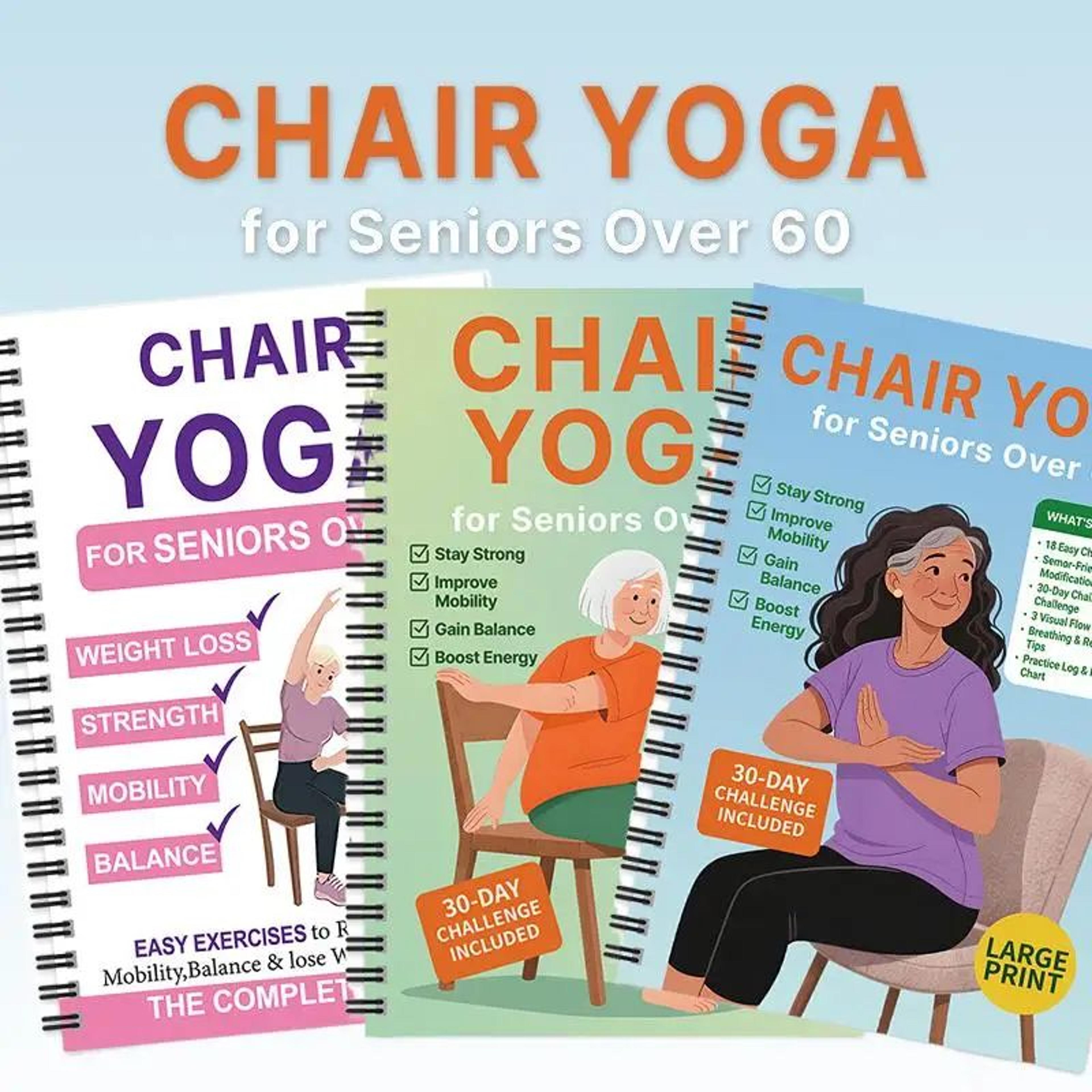 Chair Yoga Exercise Book For Seniors 6