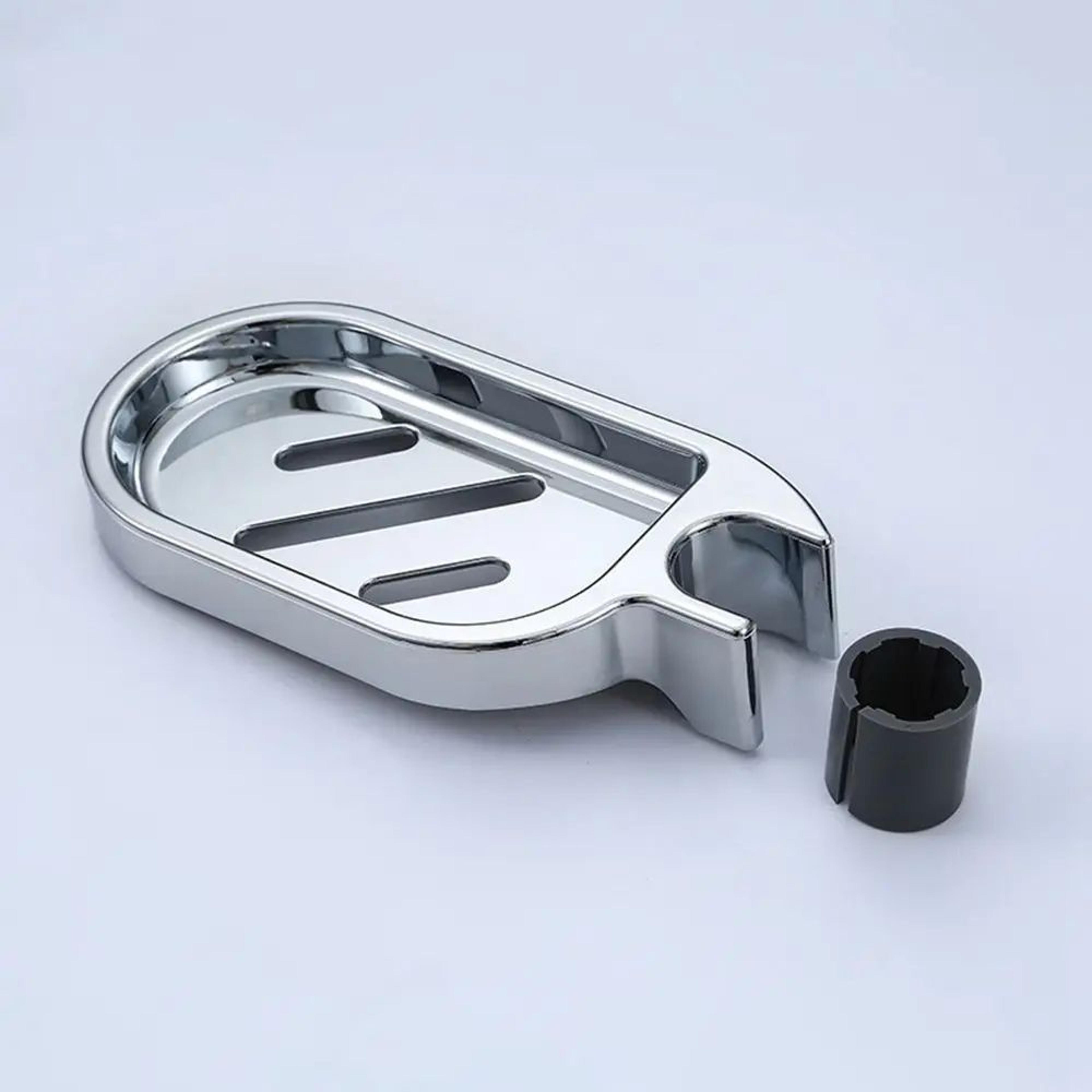Adjustable Shower Rail Soap Dish Holder 11