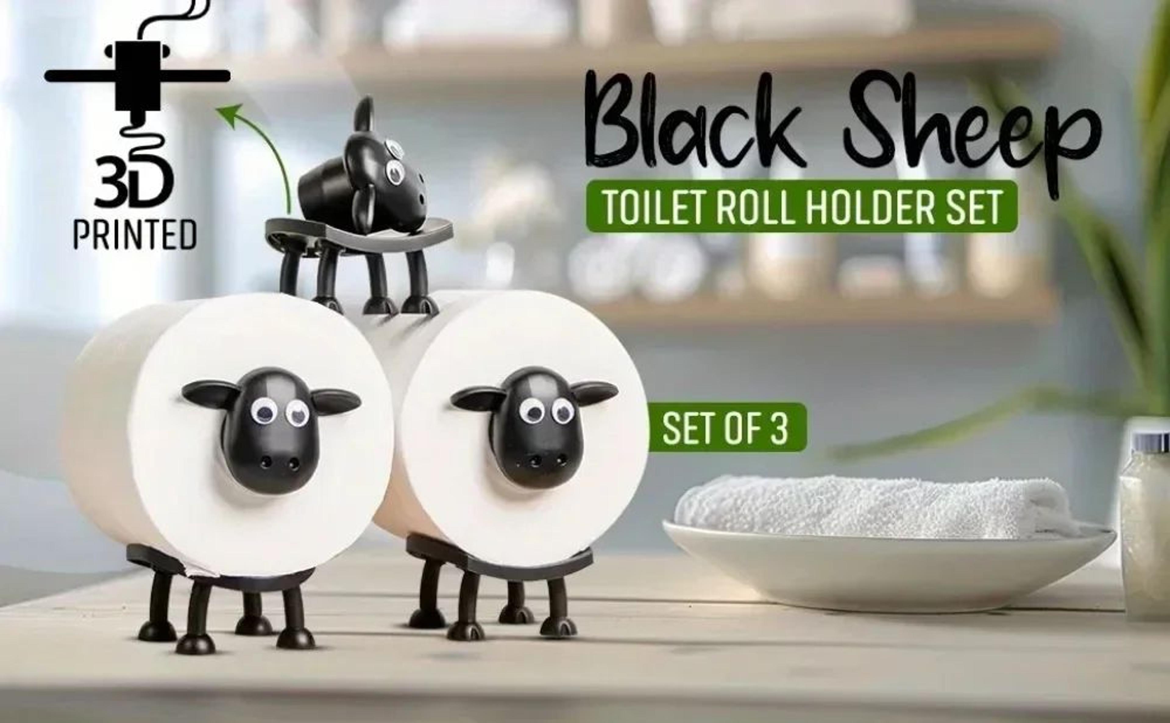 Resin Sheep Toilet Paper Holder Bathroom Decor 6