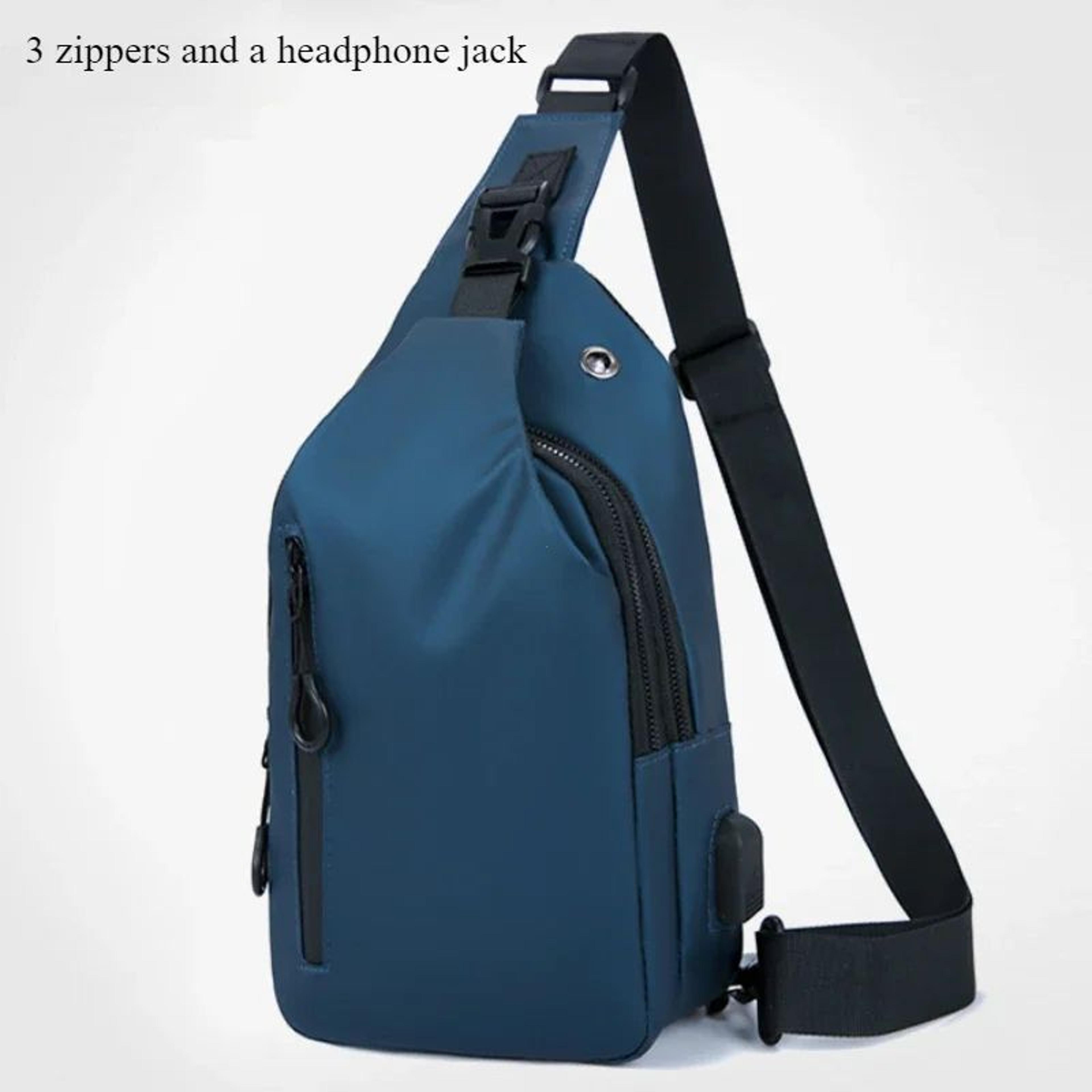 Men Nylon Crossbody Chest Bag 15