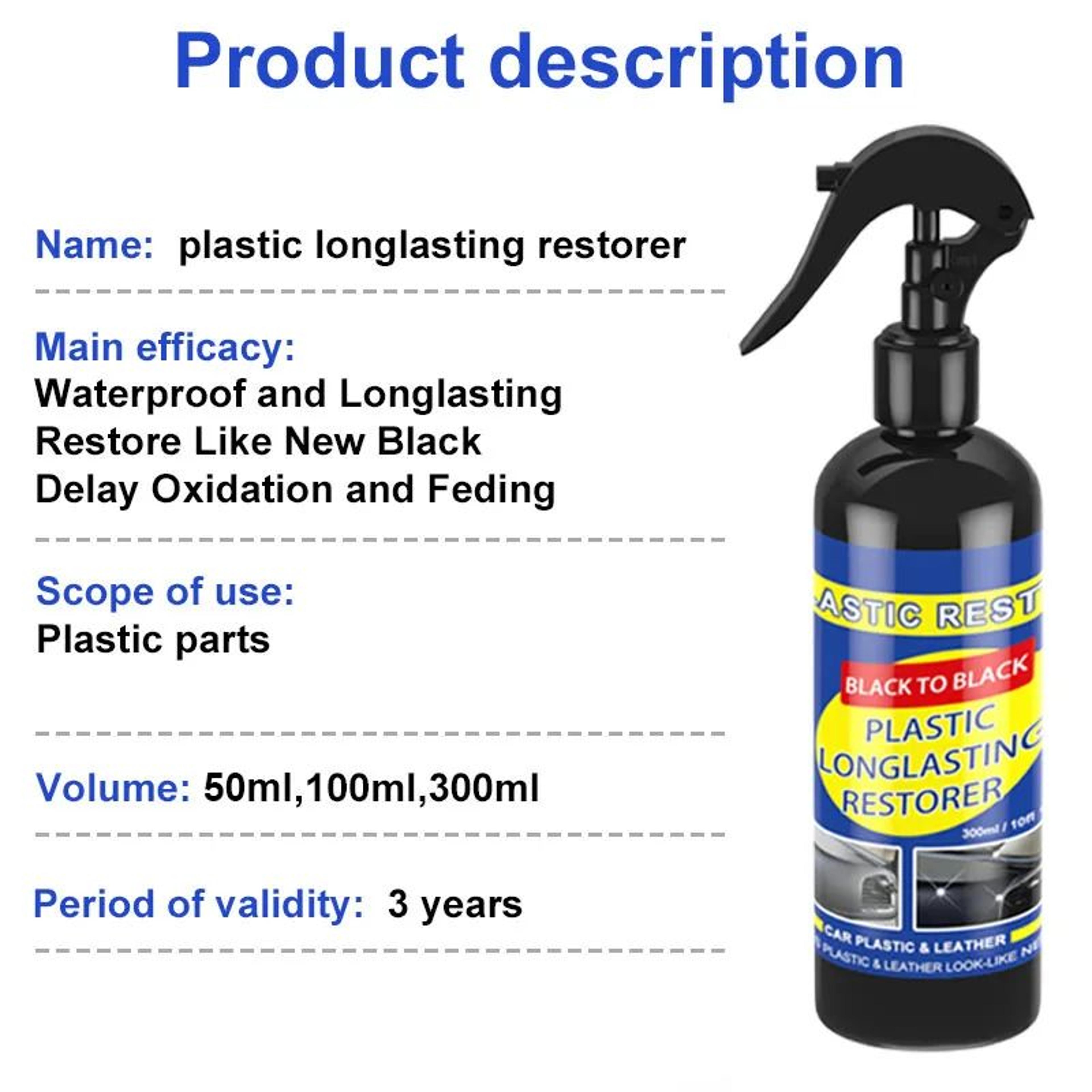 Car Plastic Restorer Back To Black 5