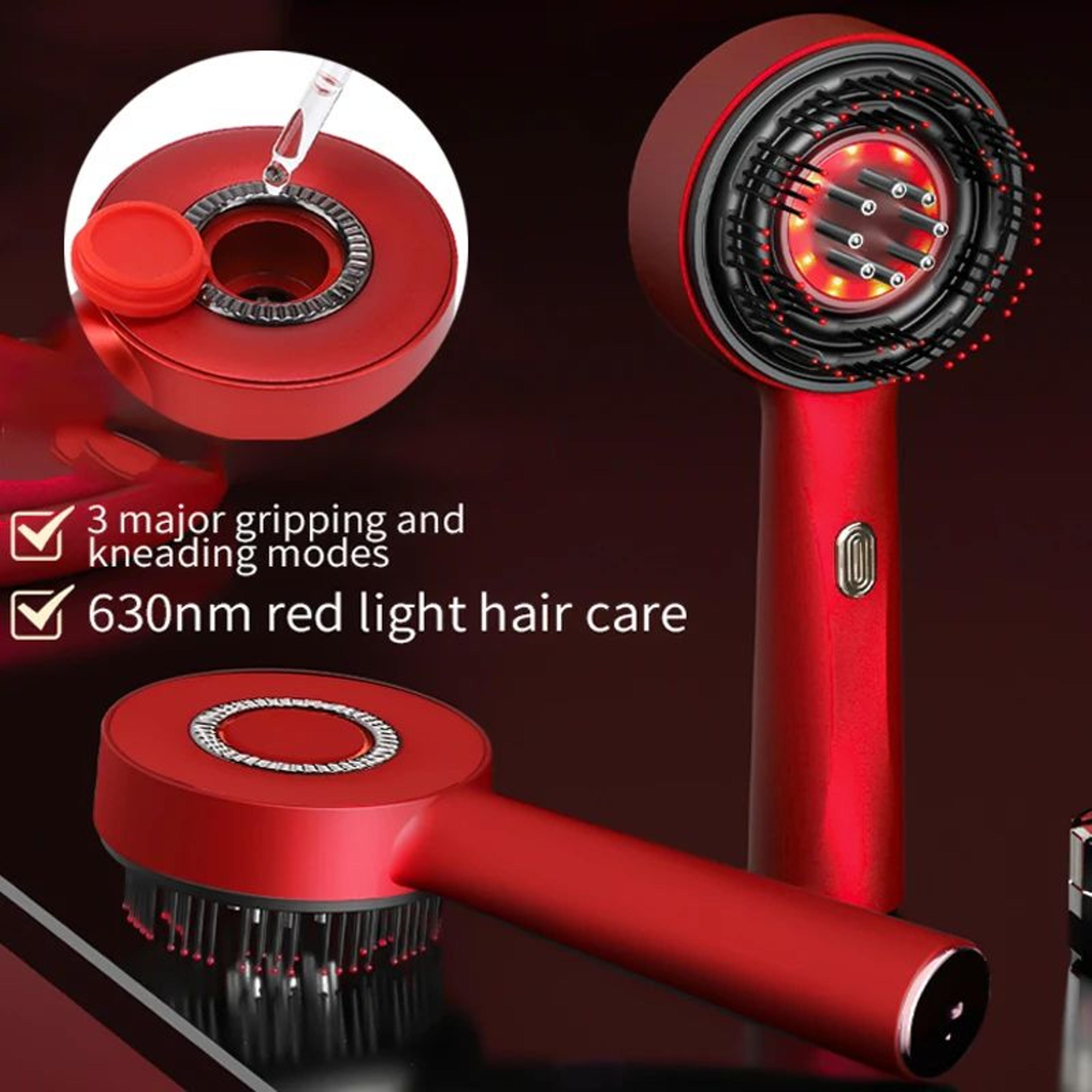 electric scalp massage comb with red light