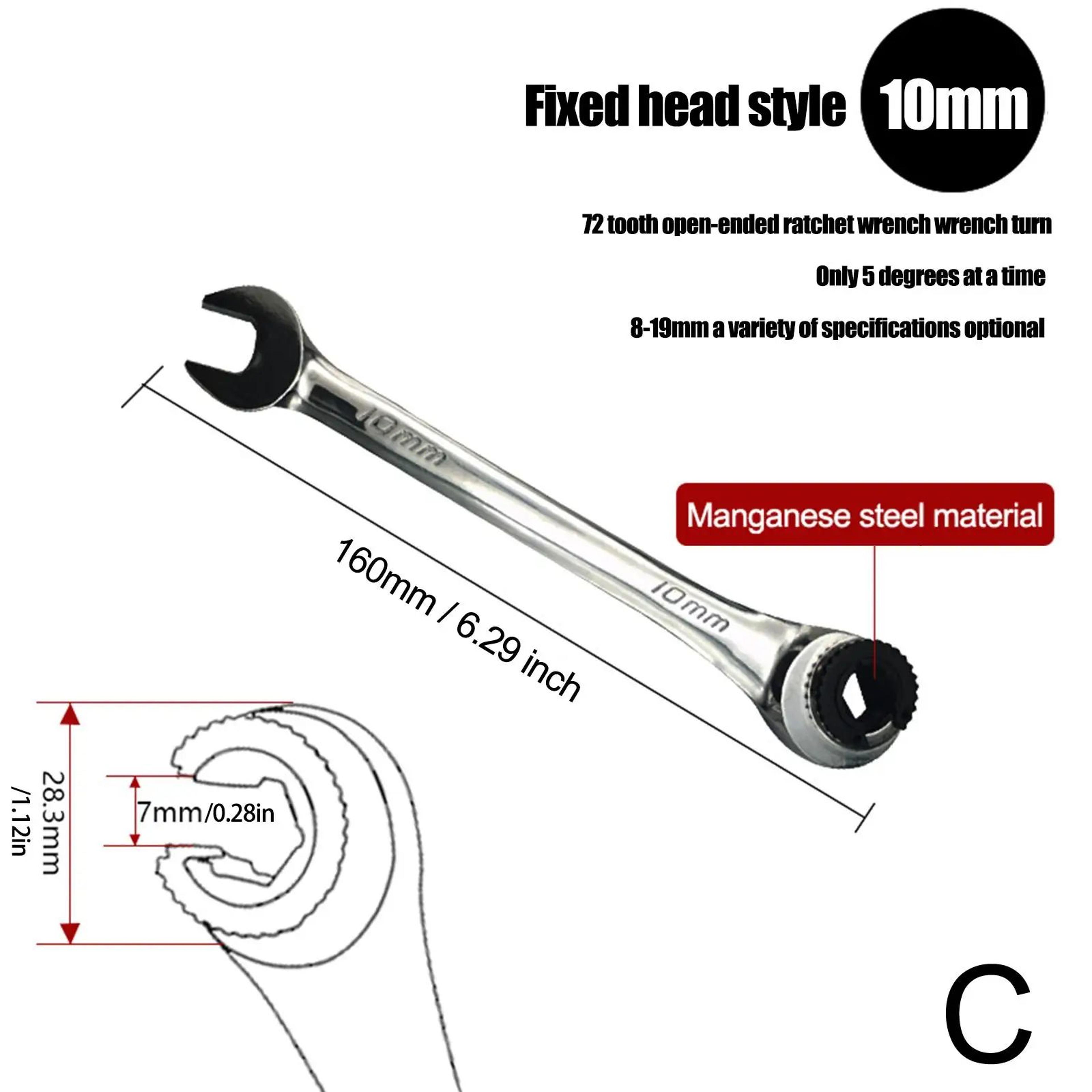 Ratcheting Combination Wrench Tool 19