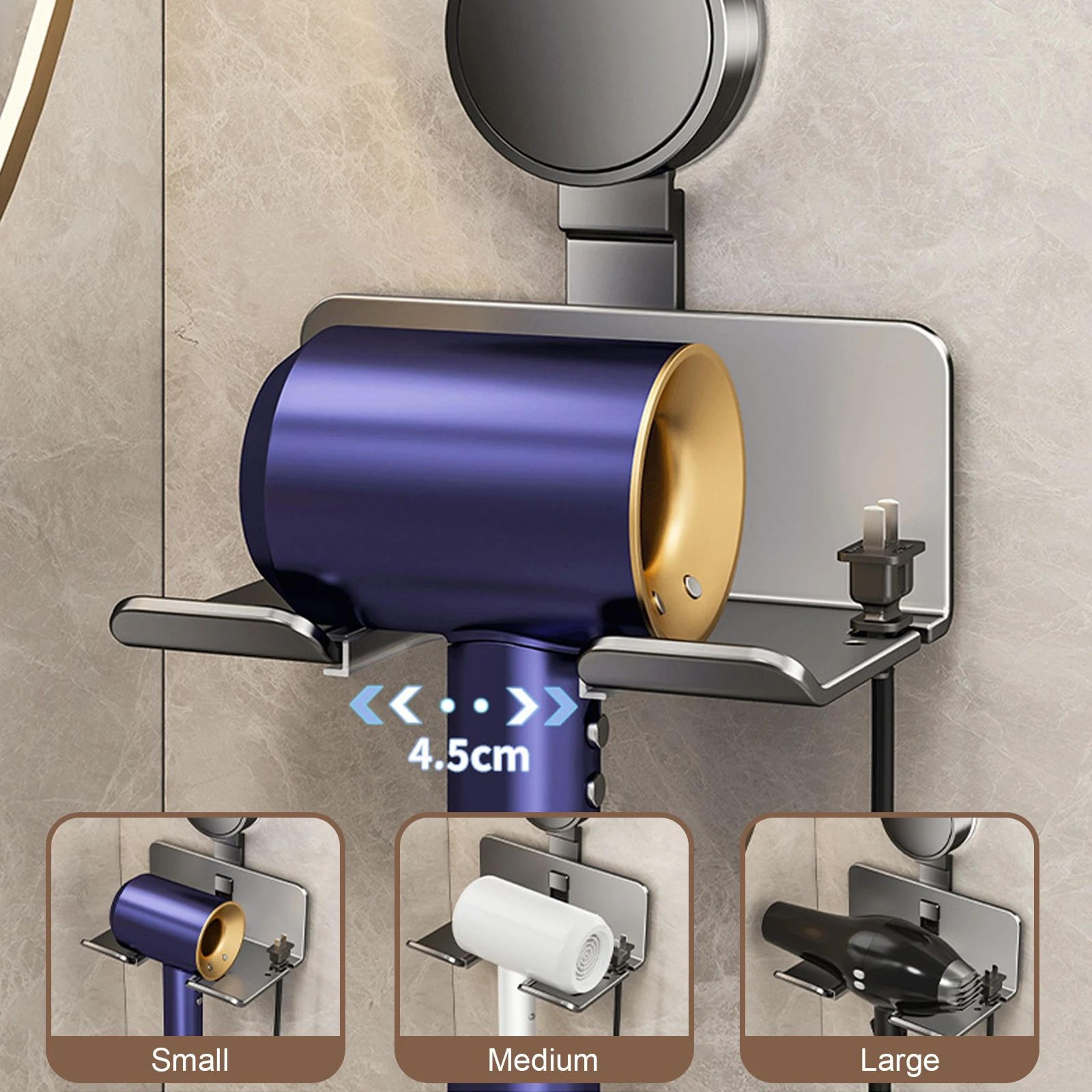 Wall Mounted Hair Dryer Holder Organizer 6