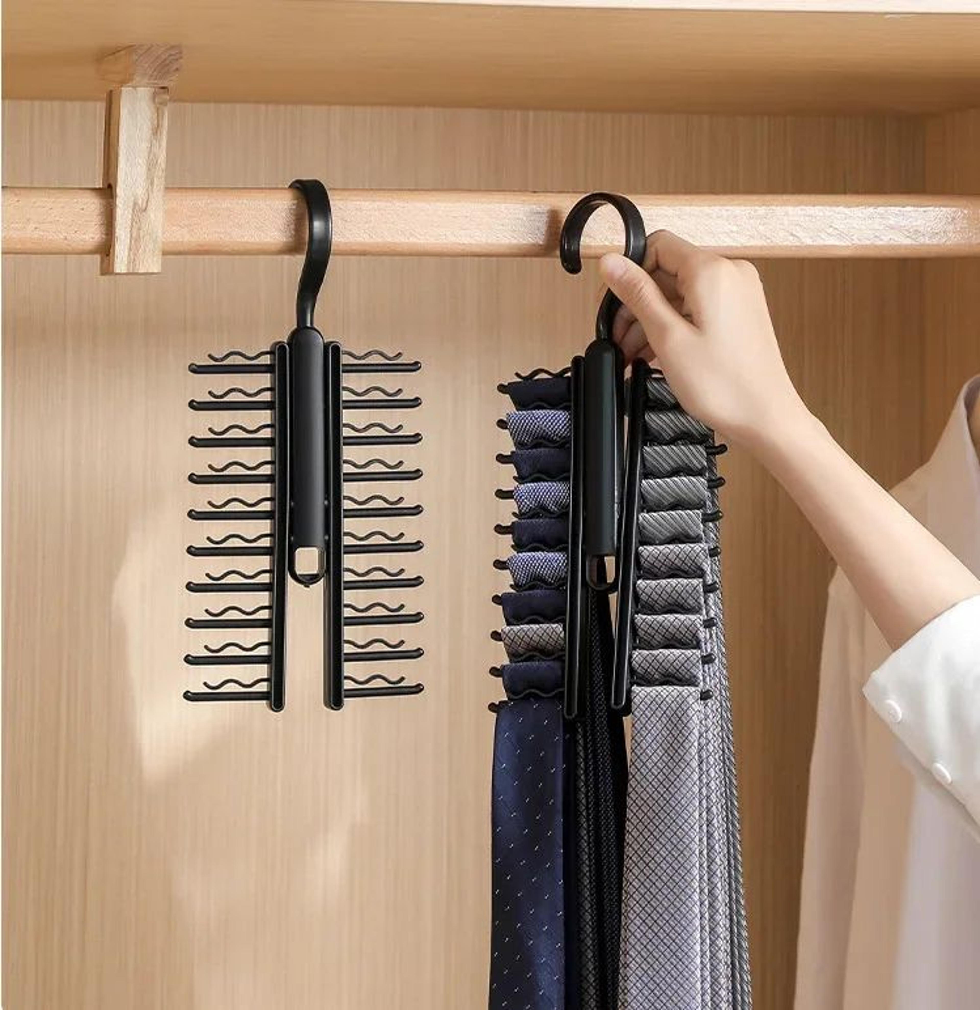 Rotating Tie And Belt Closet Organizer 6