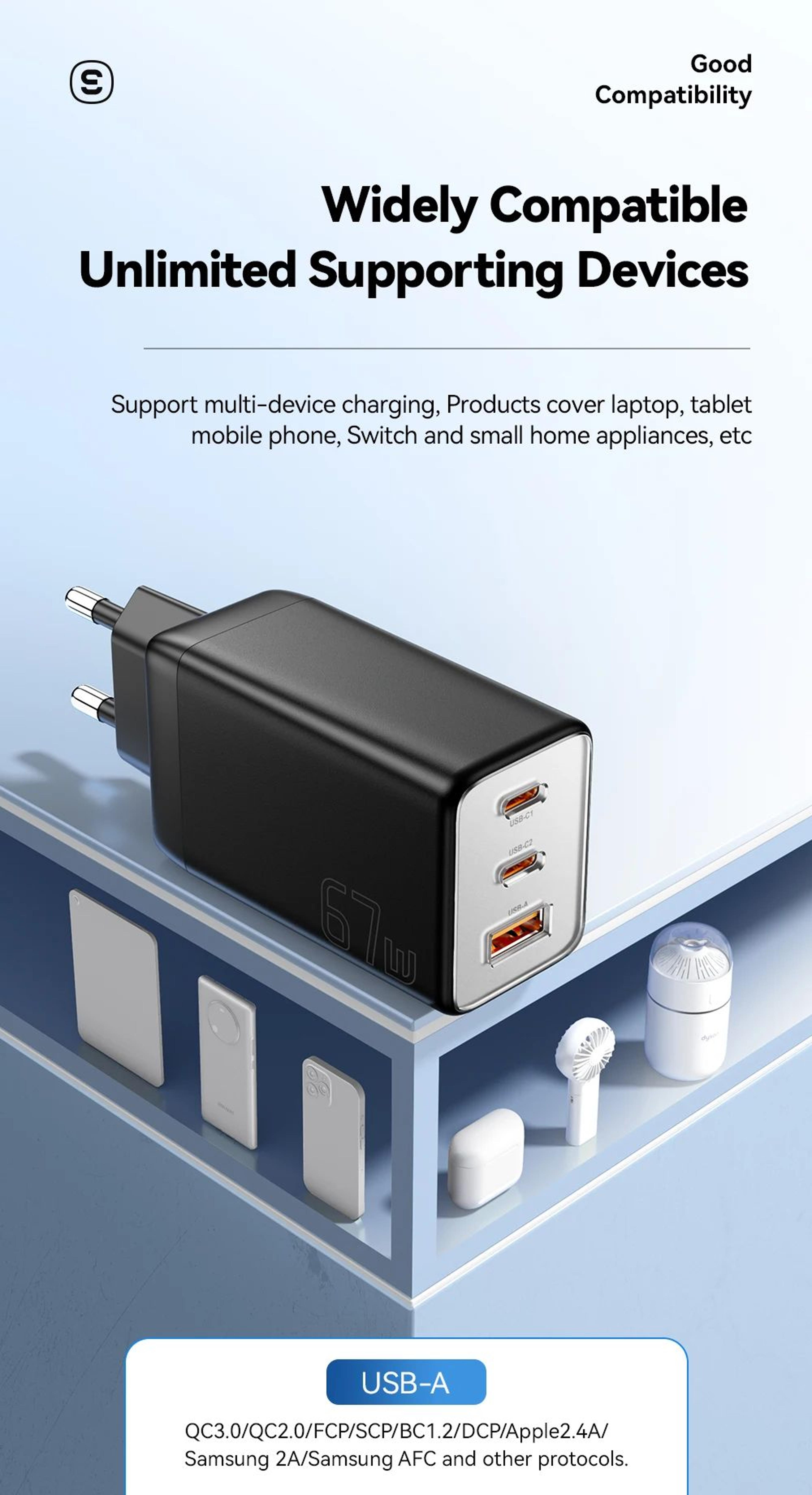 67W GaN Fast Charger 14