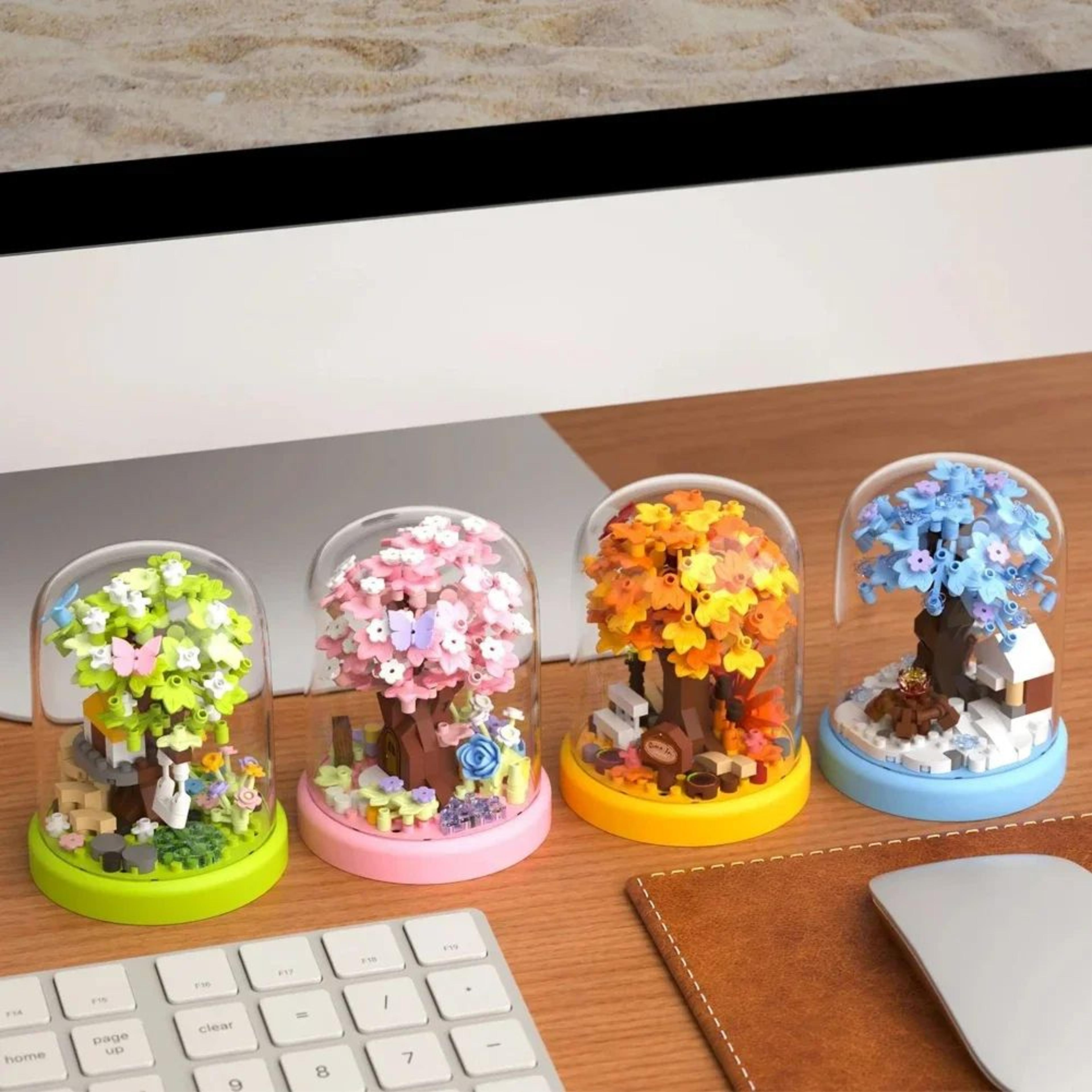 mini sakura tree block model