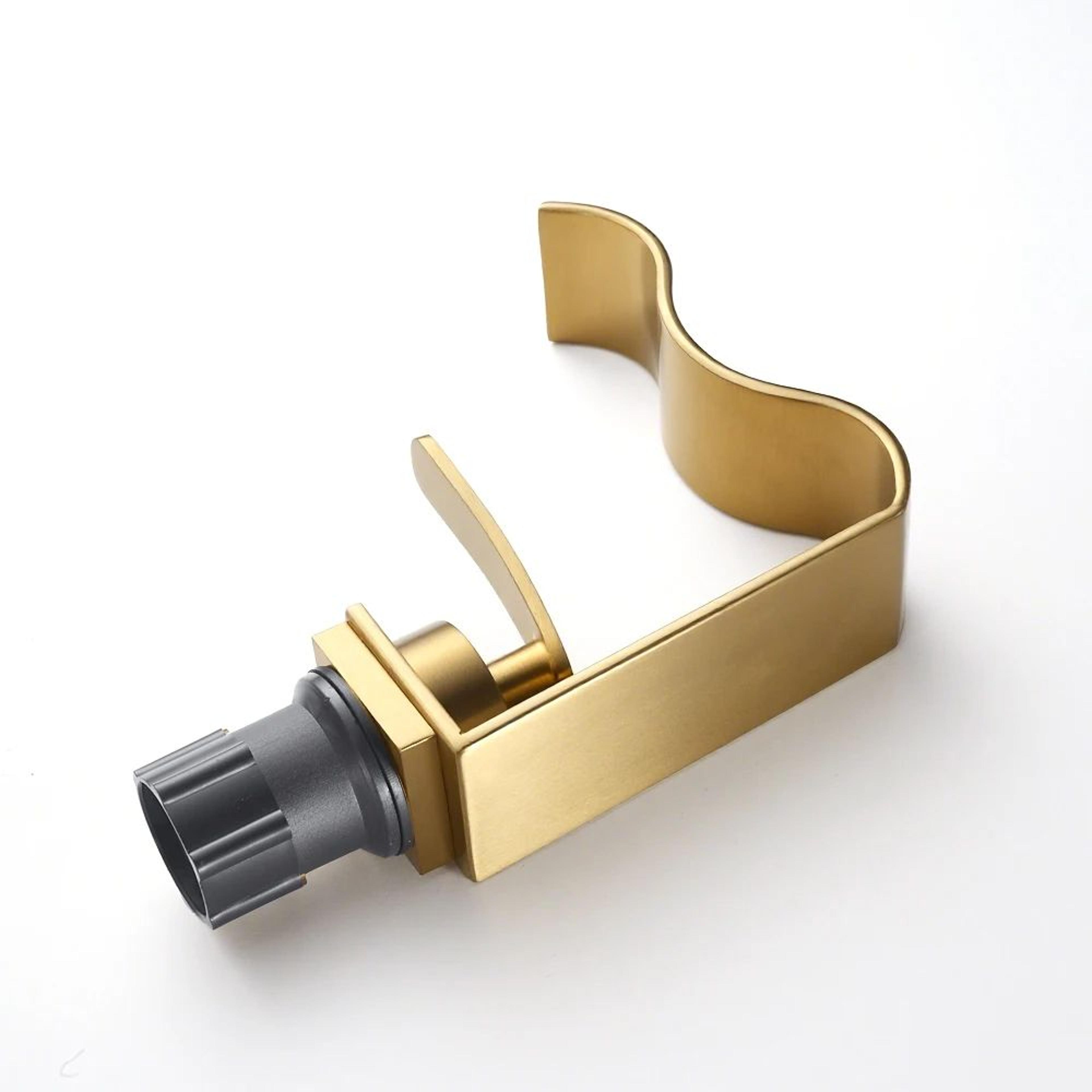 Luxury Brushed Gold Bathroom Sink Faucet 7