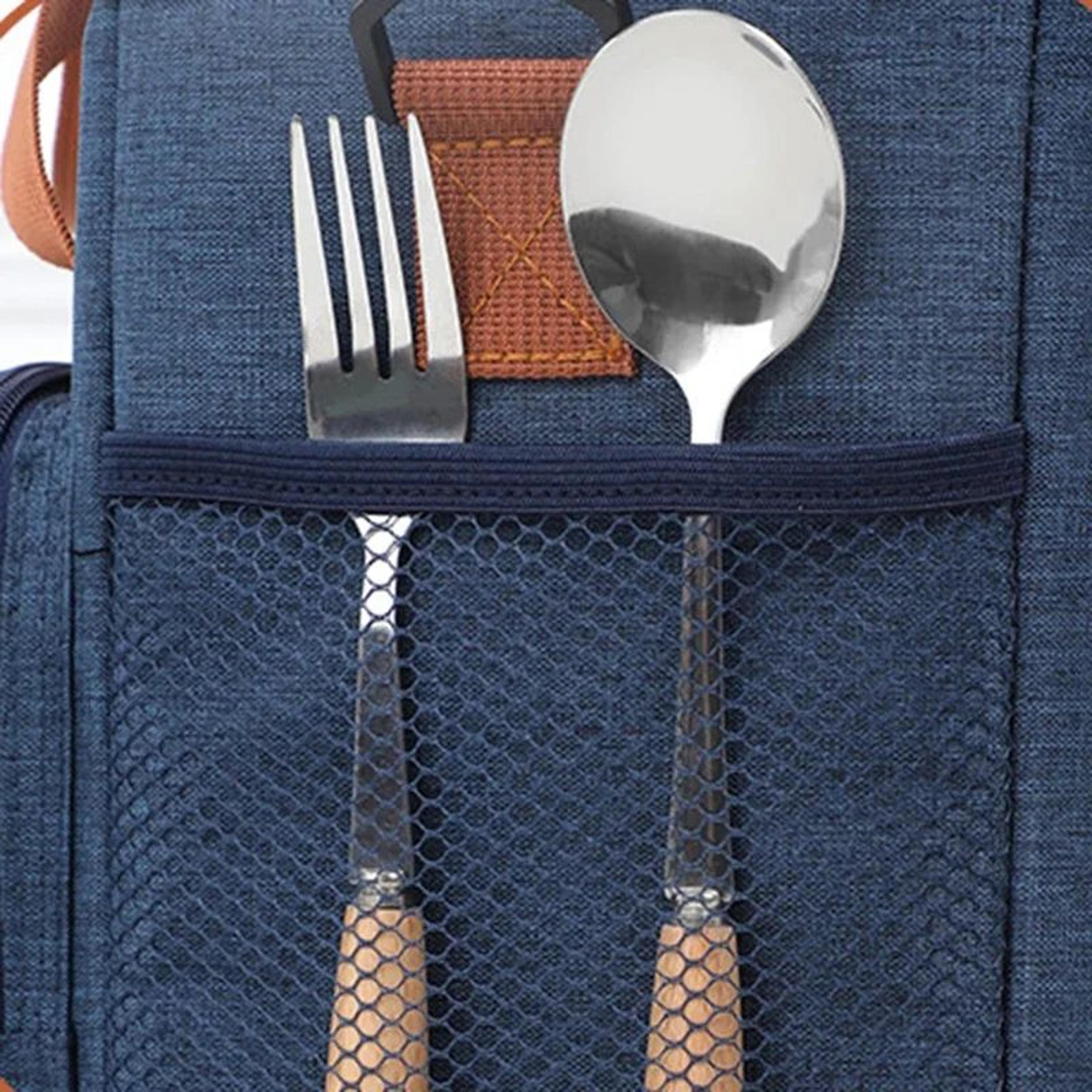 Double Layer Large Capacity Insulated Lunch Bag 5