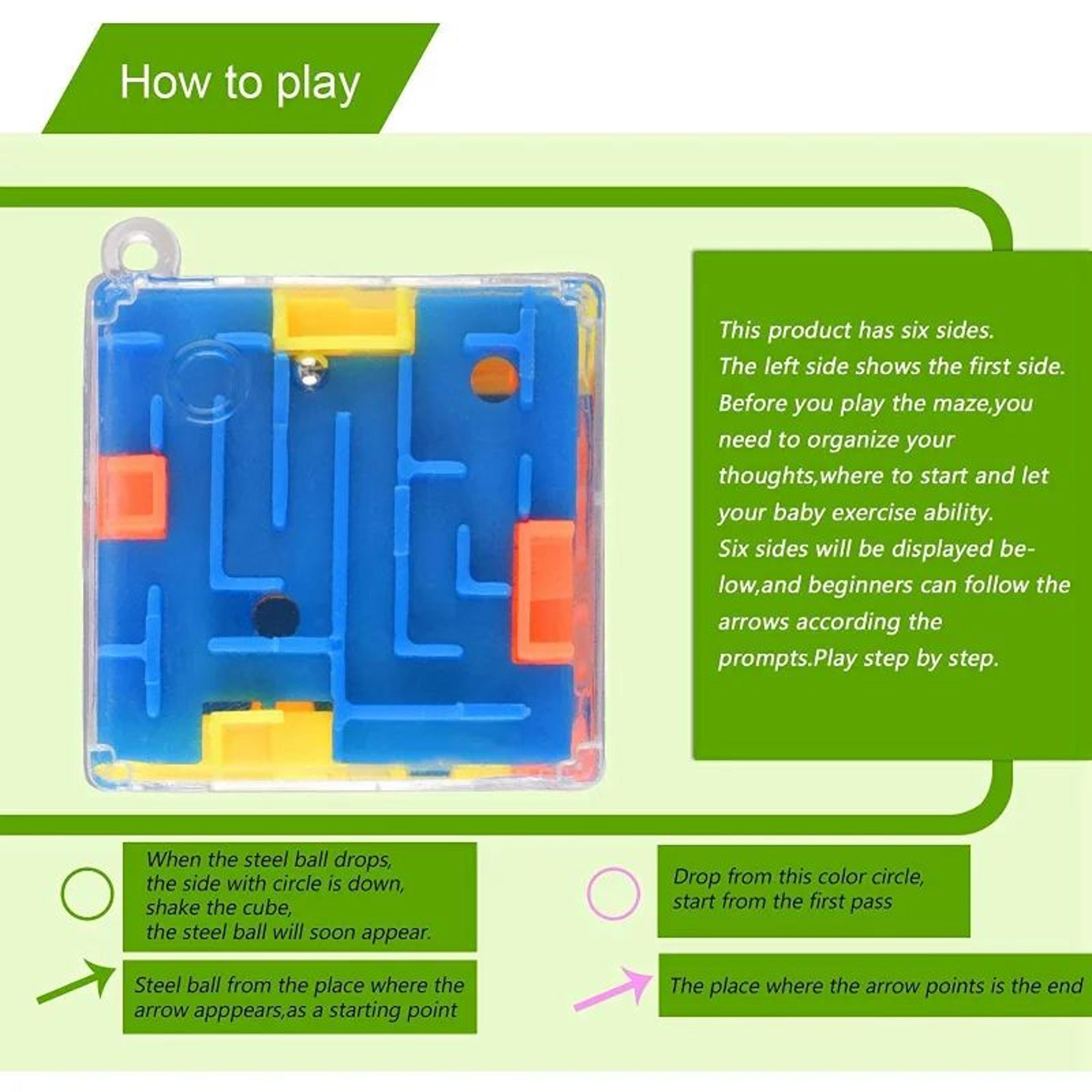 Mini 3D Maze Puzzle Cube Toy 5