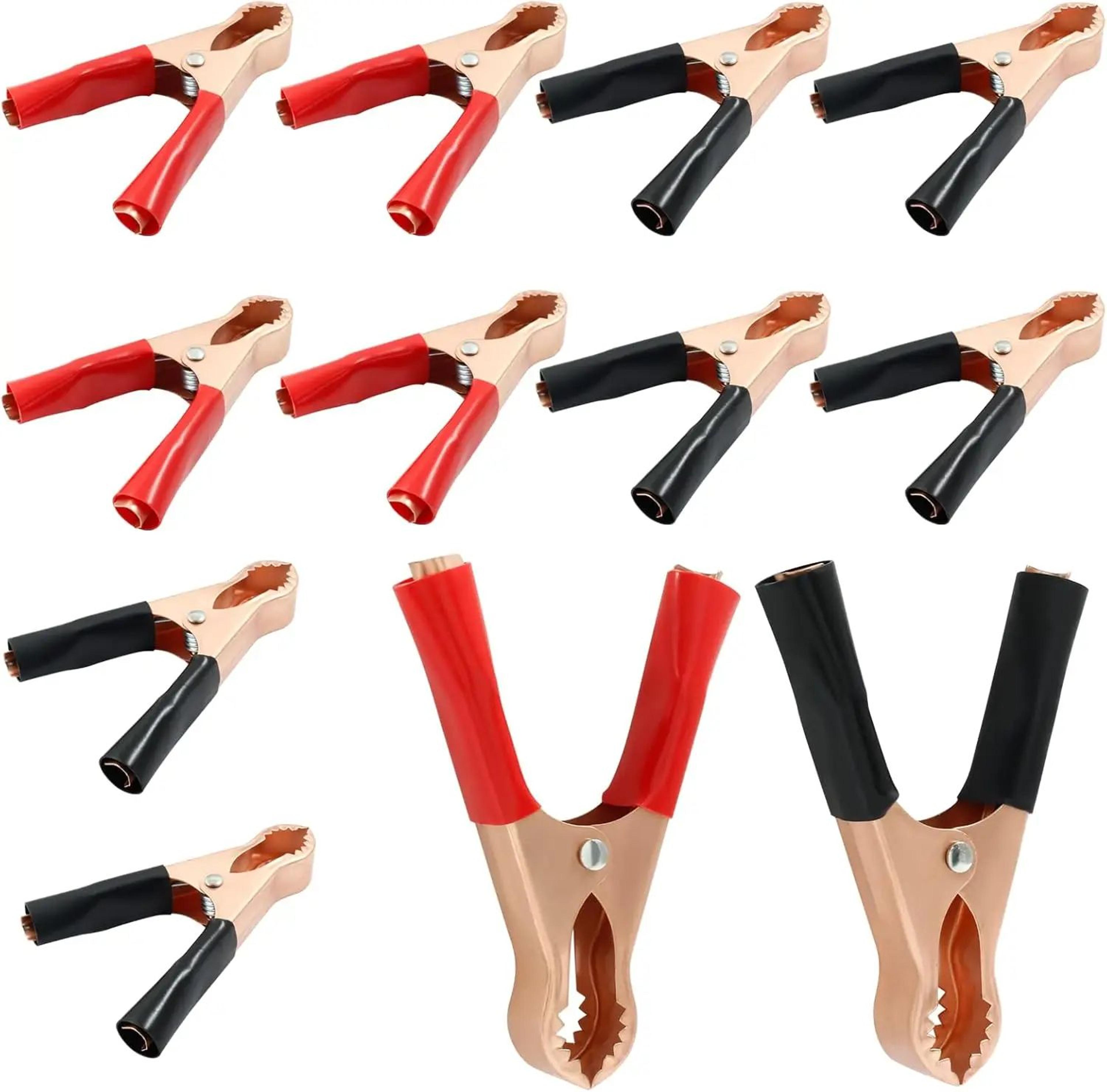 heavy duty 50a insulated alligator clips 10-pack