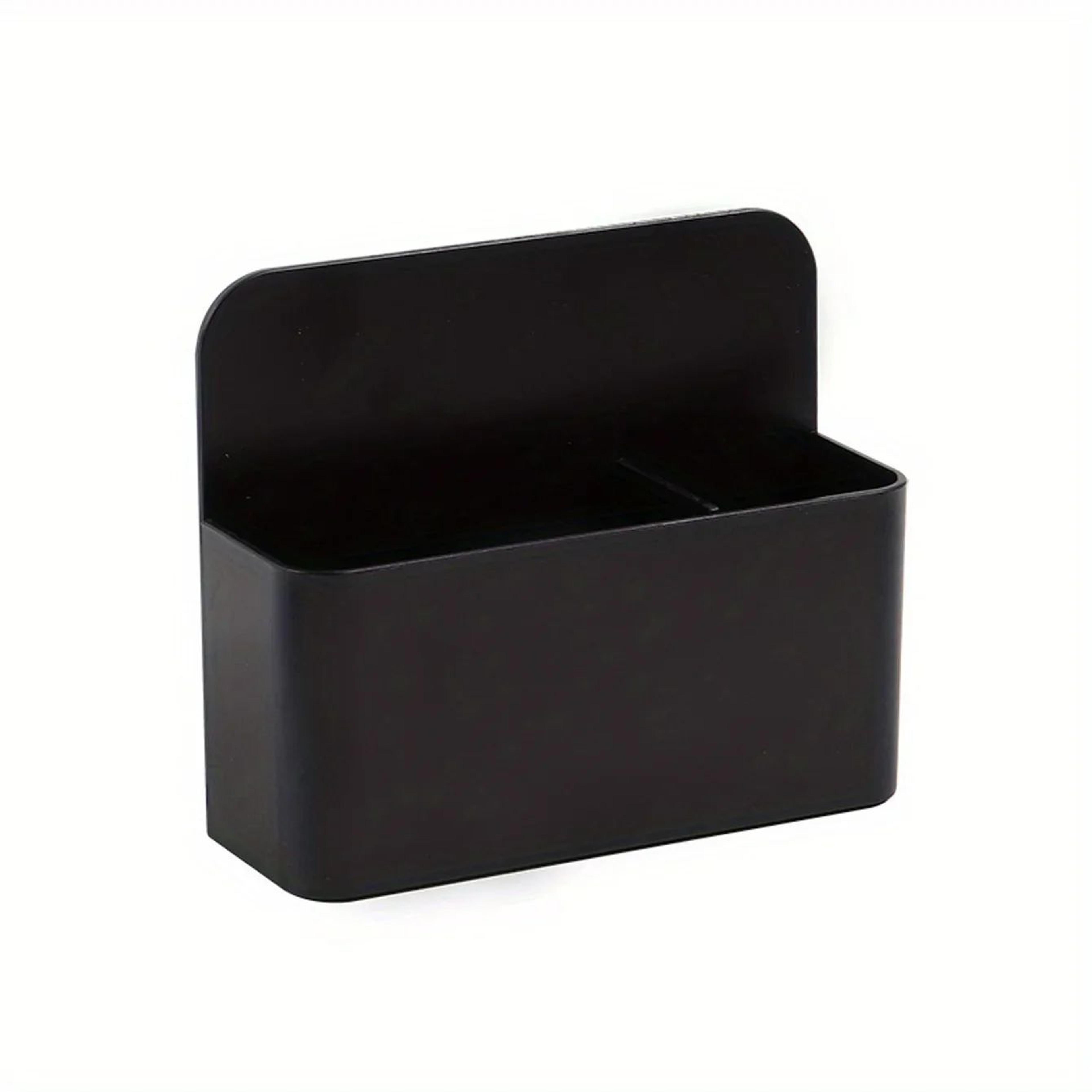 magnetic mini pen and chalk holder with multi-section storage