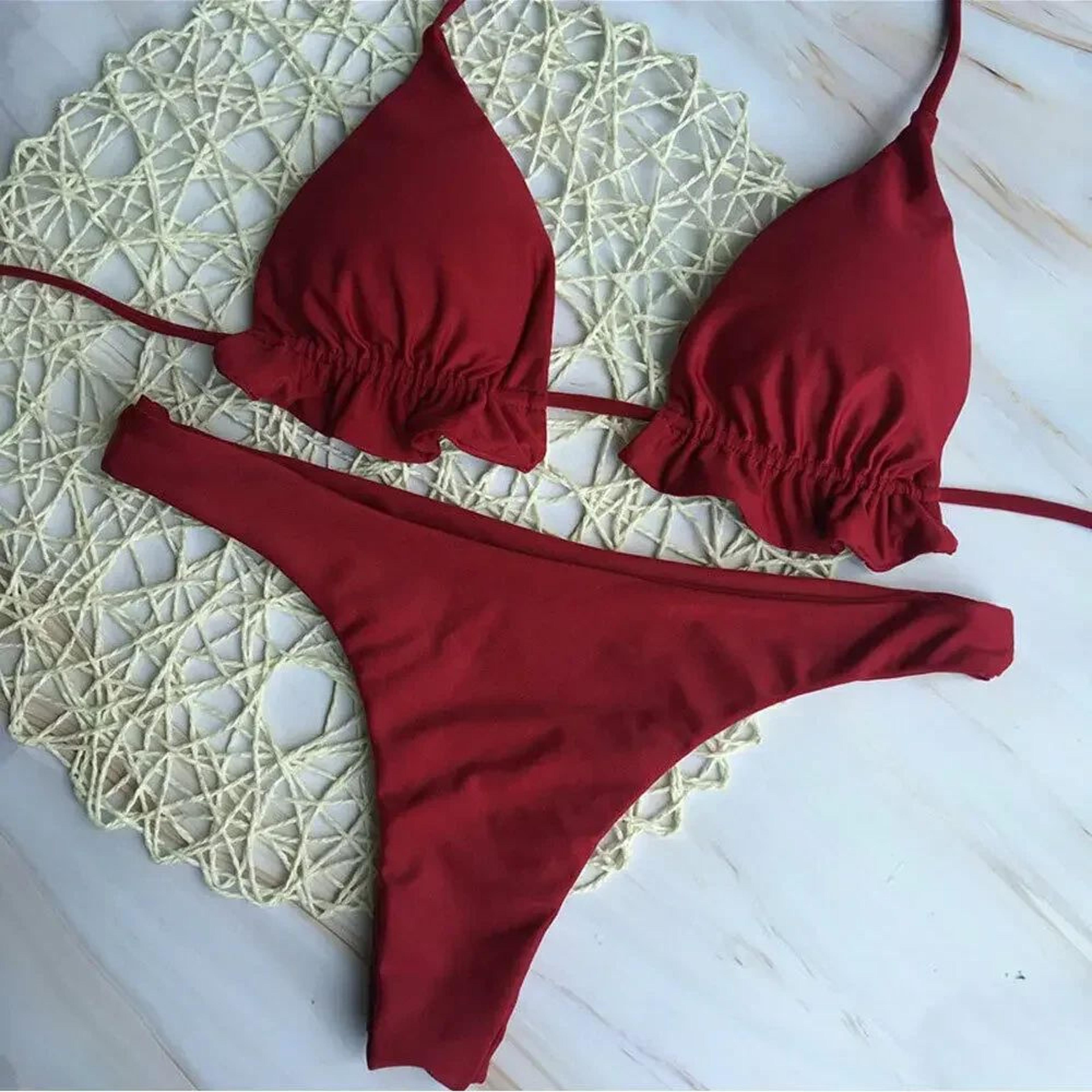 Sexy Brazilian PushUp Bikini Set Women 2Piece Bandage Swimwear 4