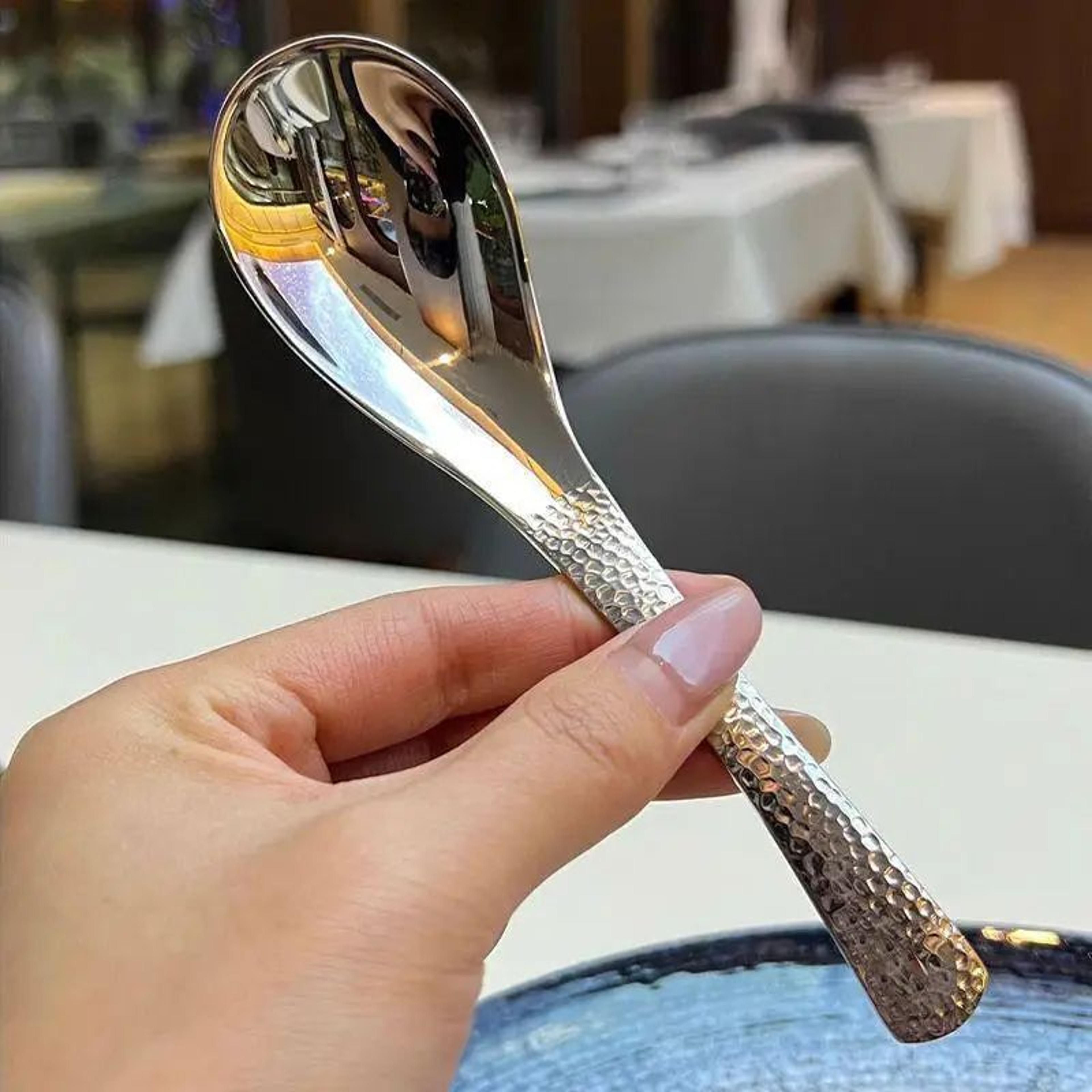 Retro Stainless Steel Rice Scoop Spoon 7