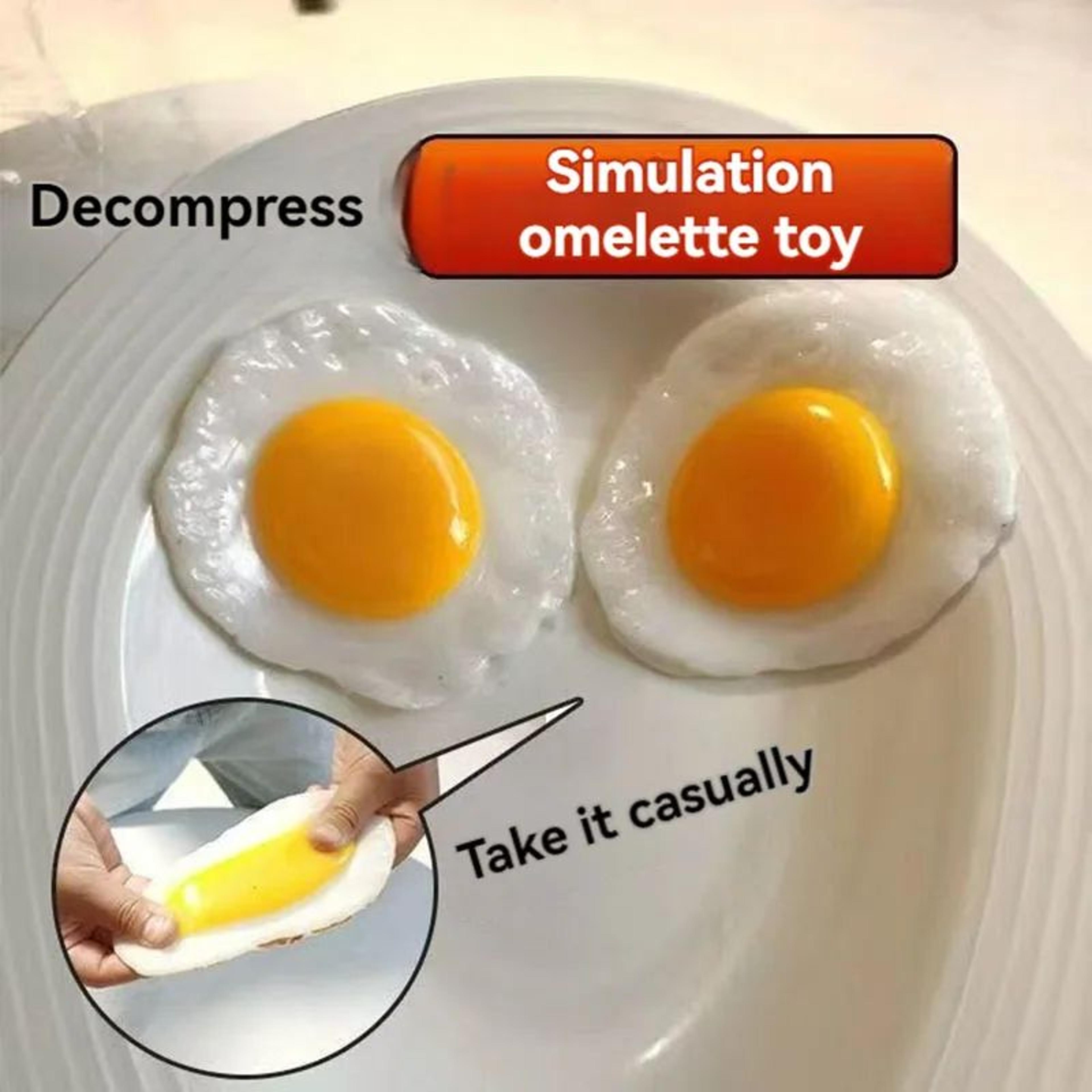 realistic fried egg home decoration ornament