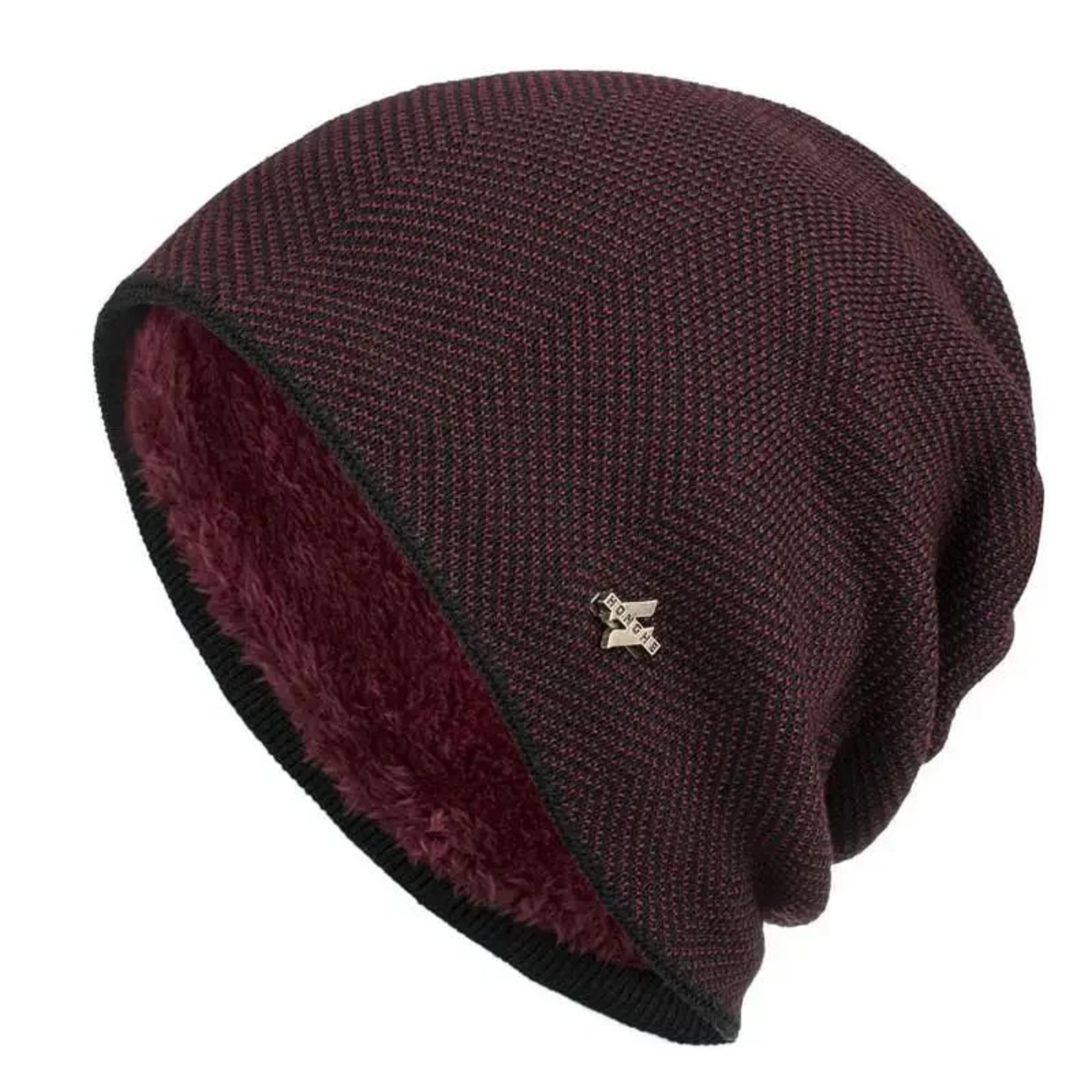 Unisex Thick Knitted Winter Beanie Hat 1