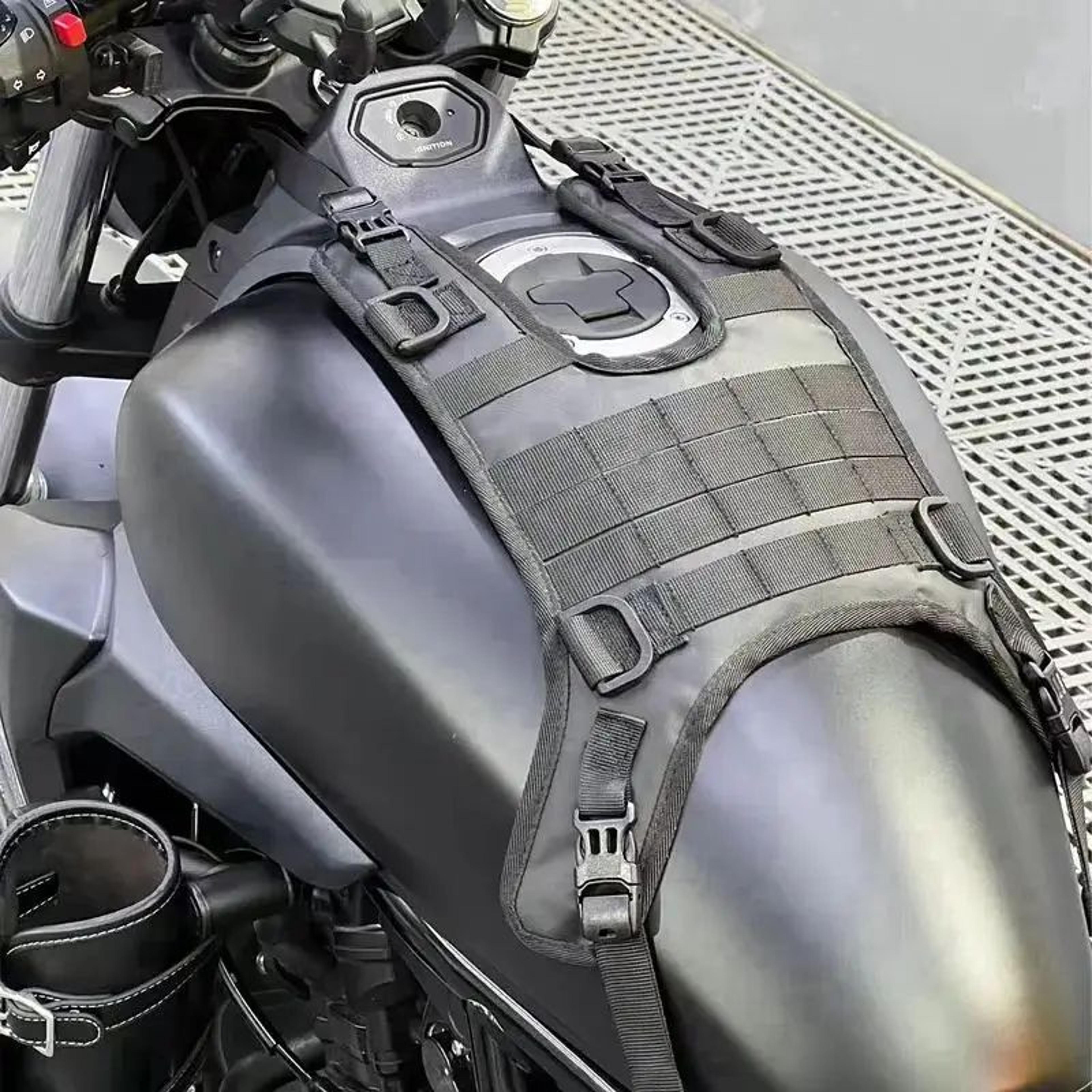 Universal Motorcycle Tank Bag Base With OffRoad Vest Set 5