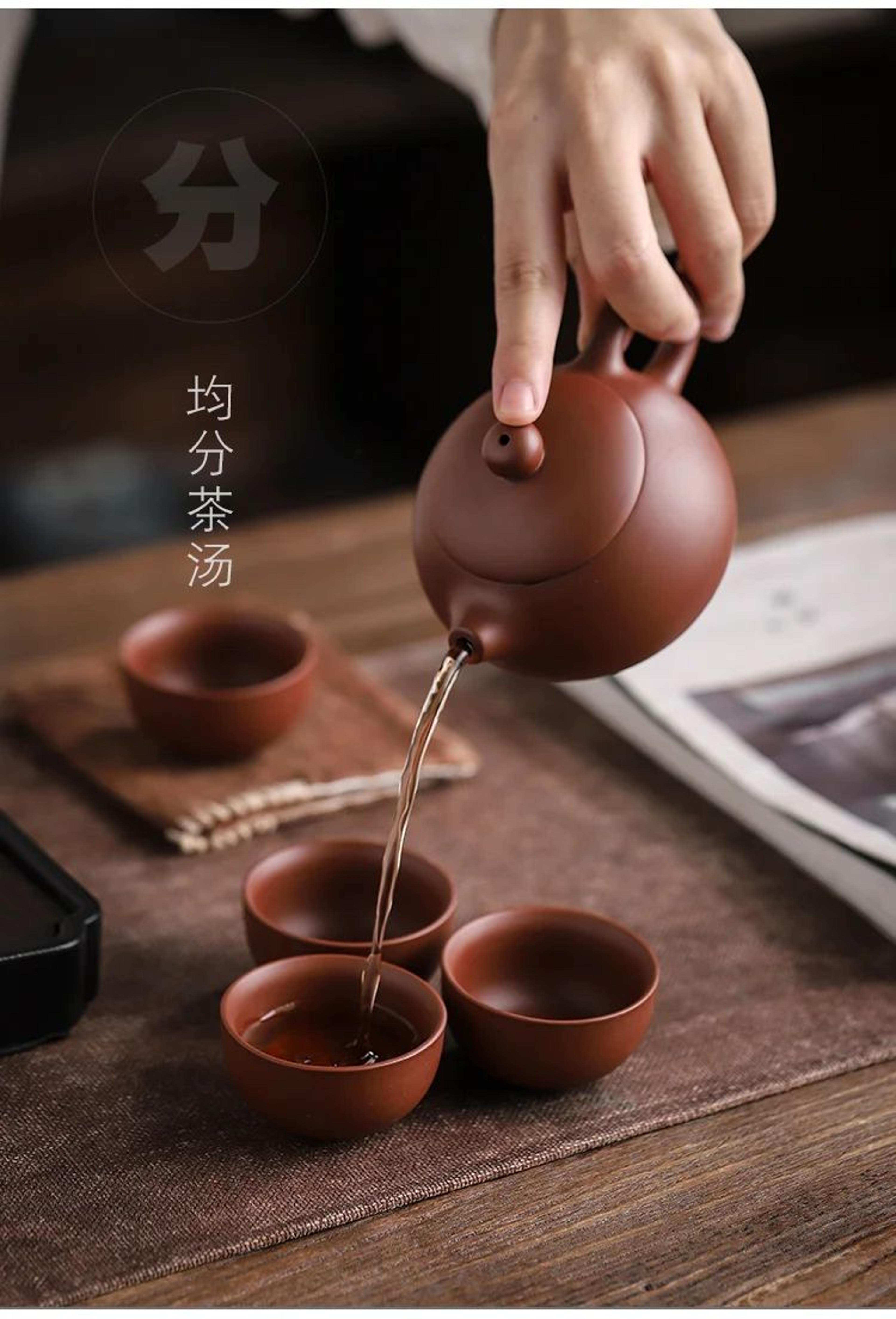 Portable Purple Sand Gaiwan Tea Set For Travel 6