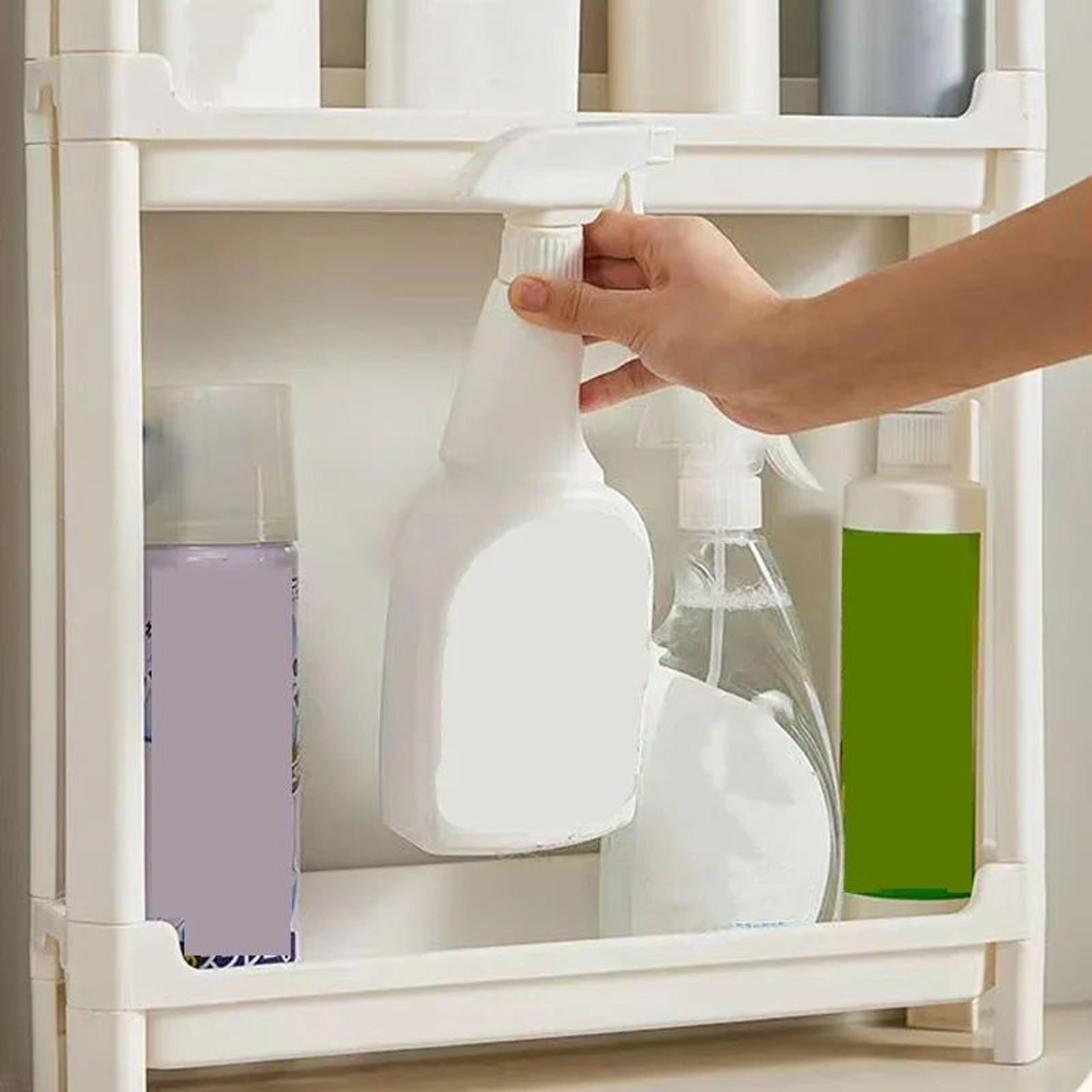 Behind Door Narrow Storage Cabinet Trolley Rack 1