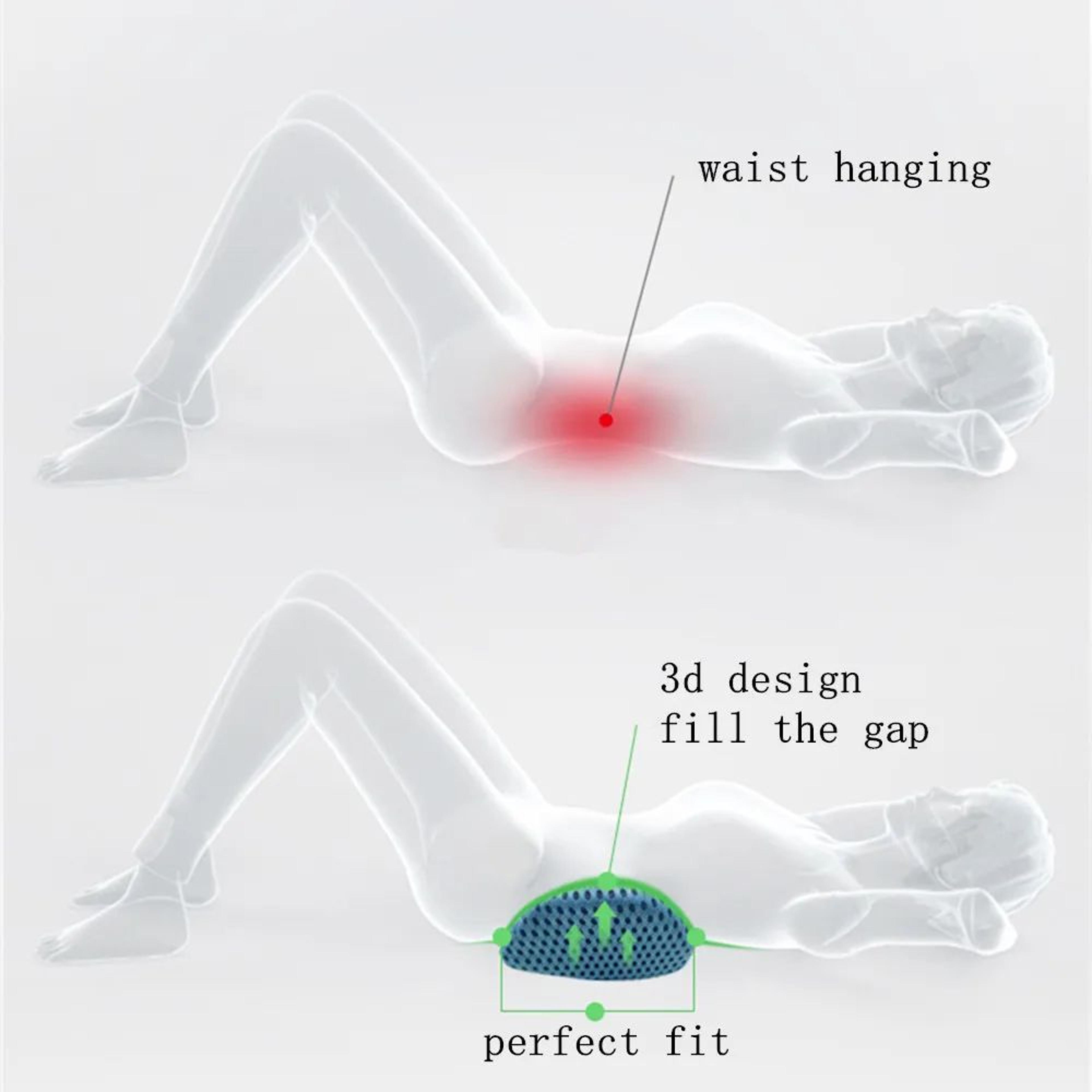 Ergonomic Memory Foam Lumbar Pillow With Removable Cover 9