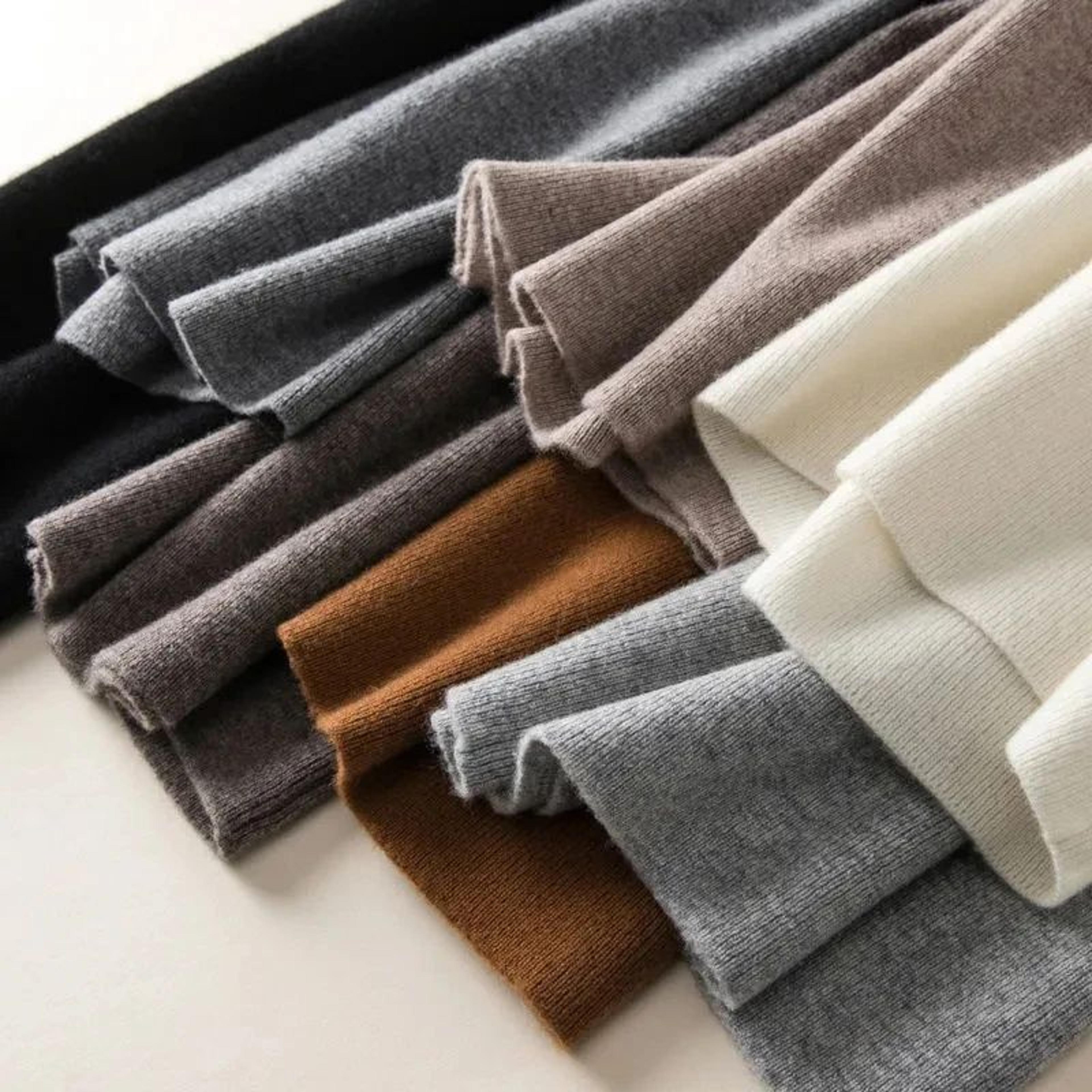 Thick High Waist Knitted Casual Pants For Women 3