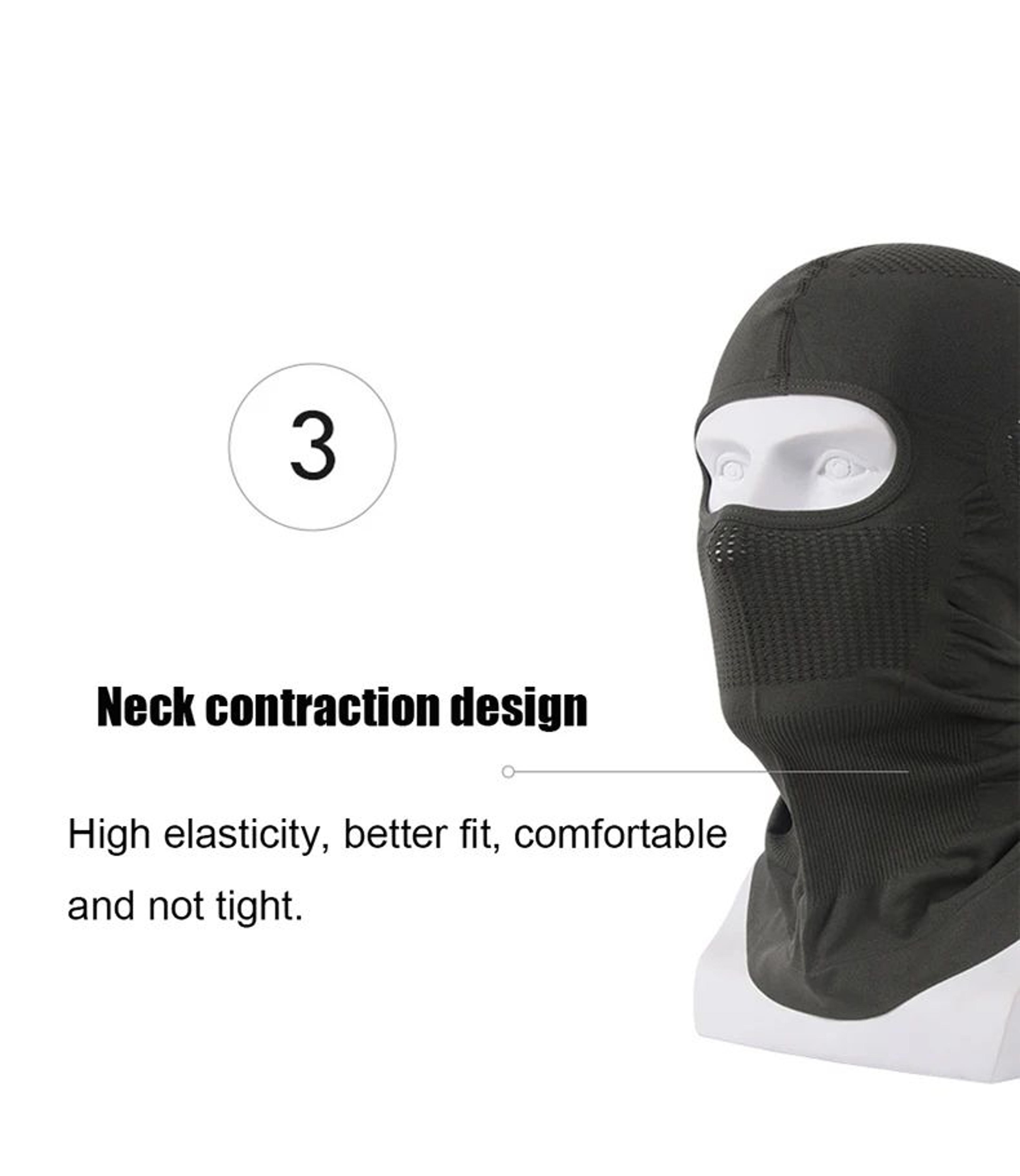 High Elastic Breathable Balaclava Face Mask 11