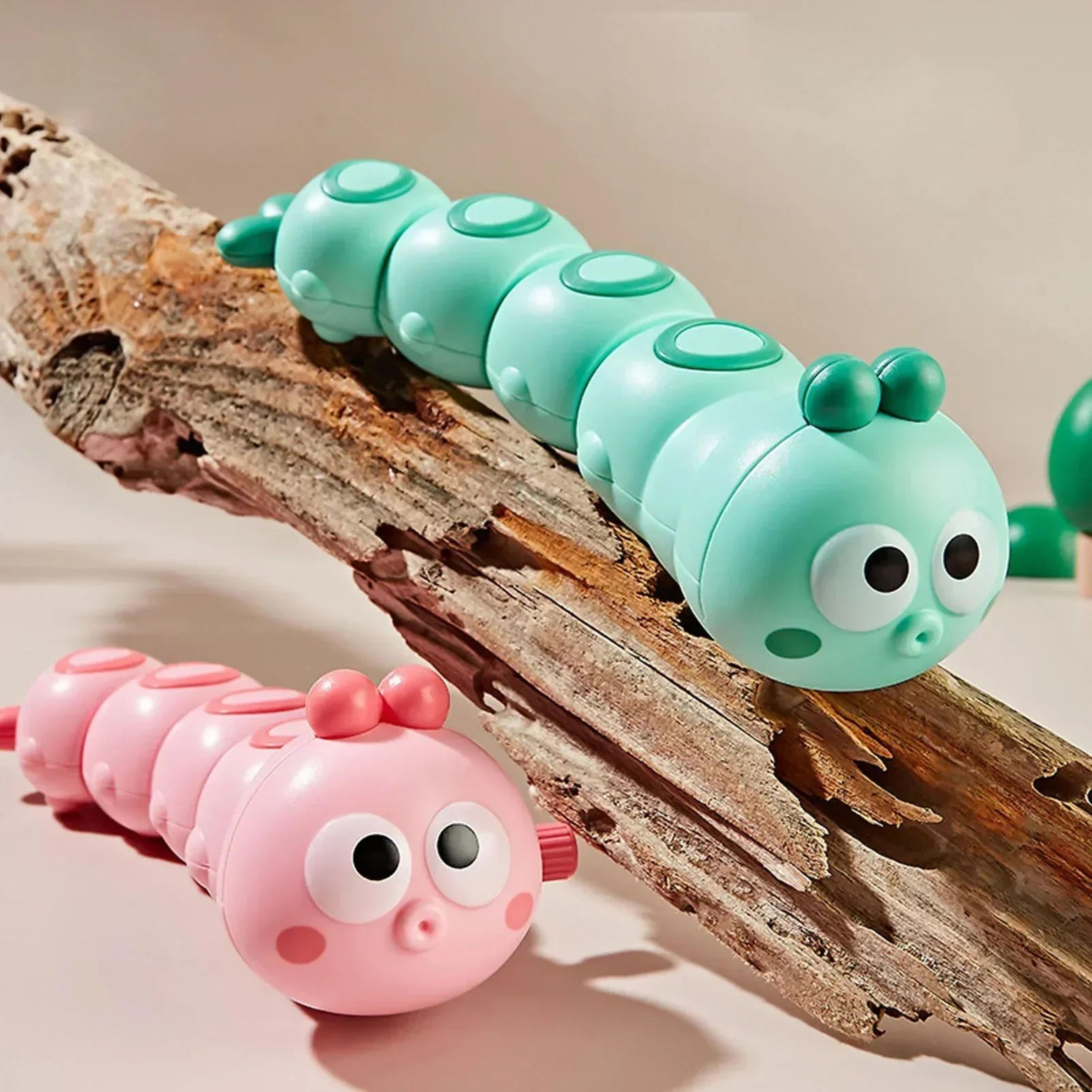 Cartoon Clockwork Caterpillar Crawling WindUp Toy 1