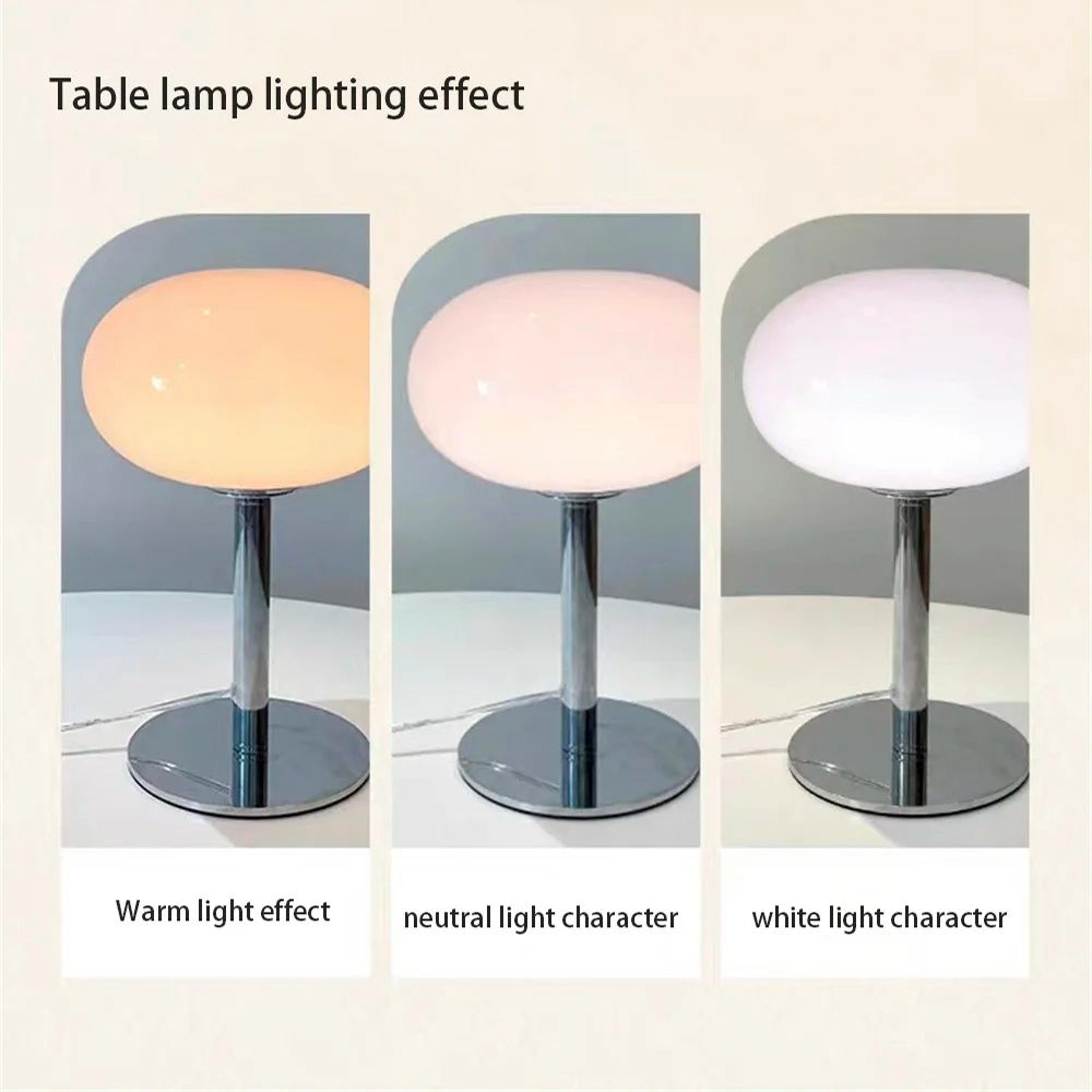 Medieval Cream Glass Lollipop Table Lamp 2