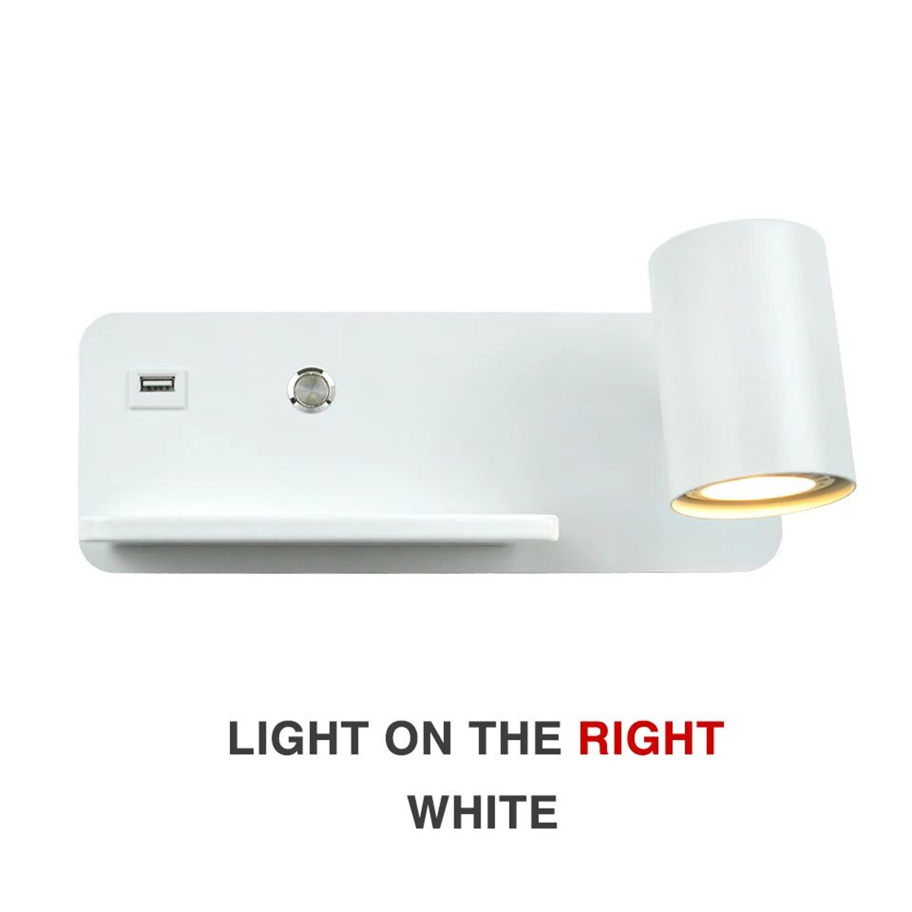 Nordic USB And Wireless Charging LED Wall Lamp 5 W 14
