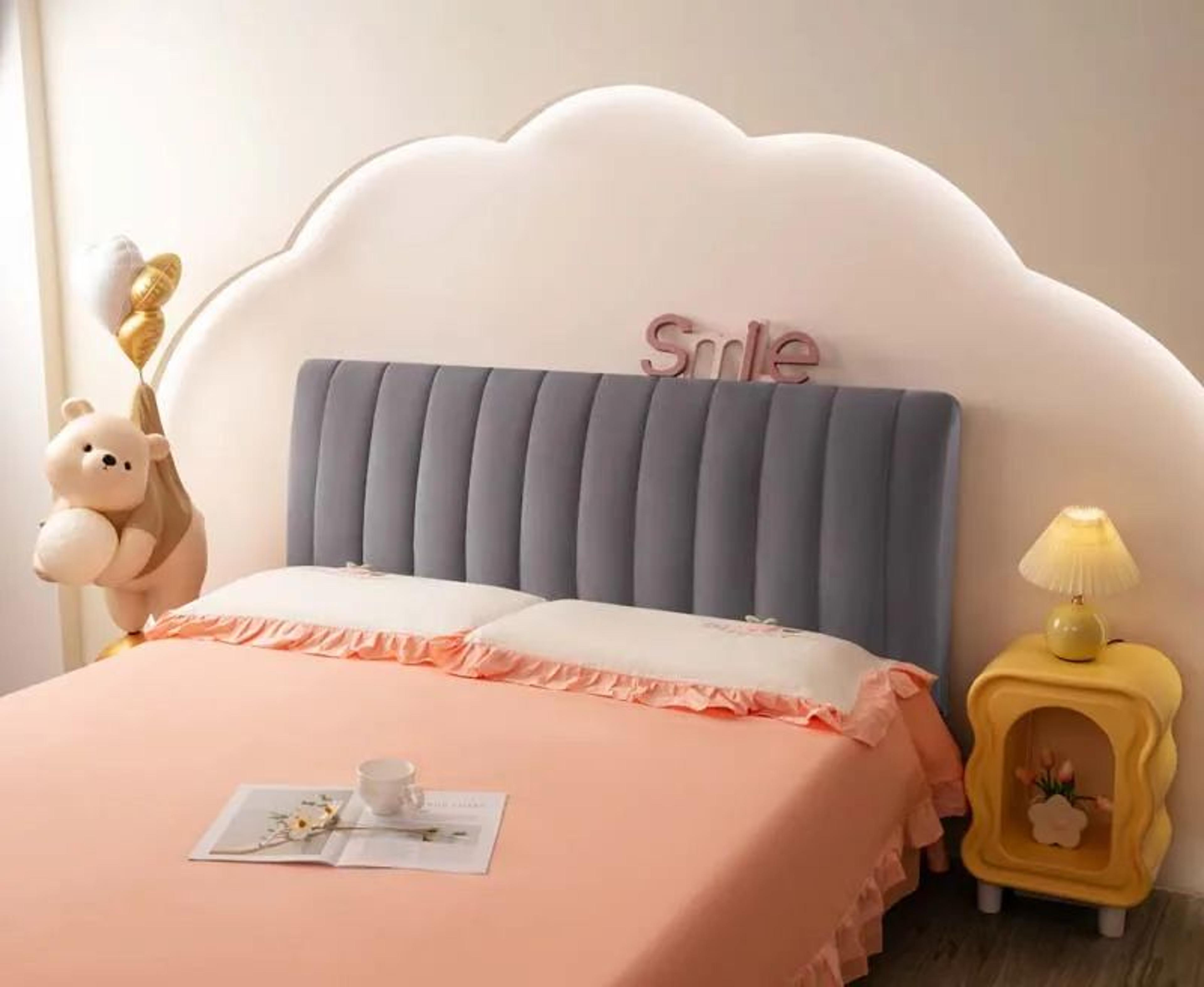 Luxury Velvet Quilted Headboard Cover 14