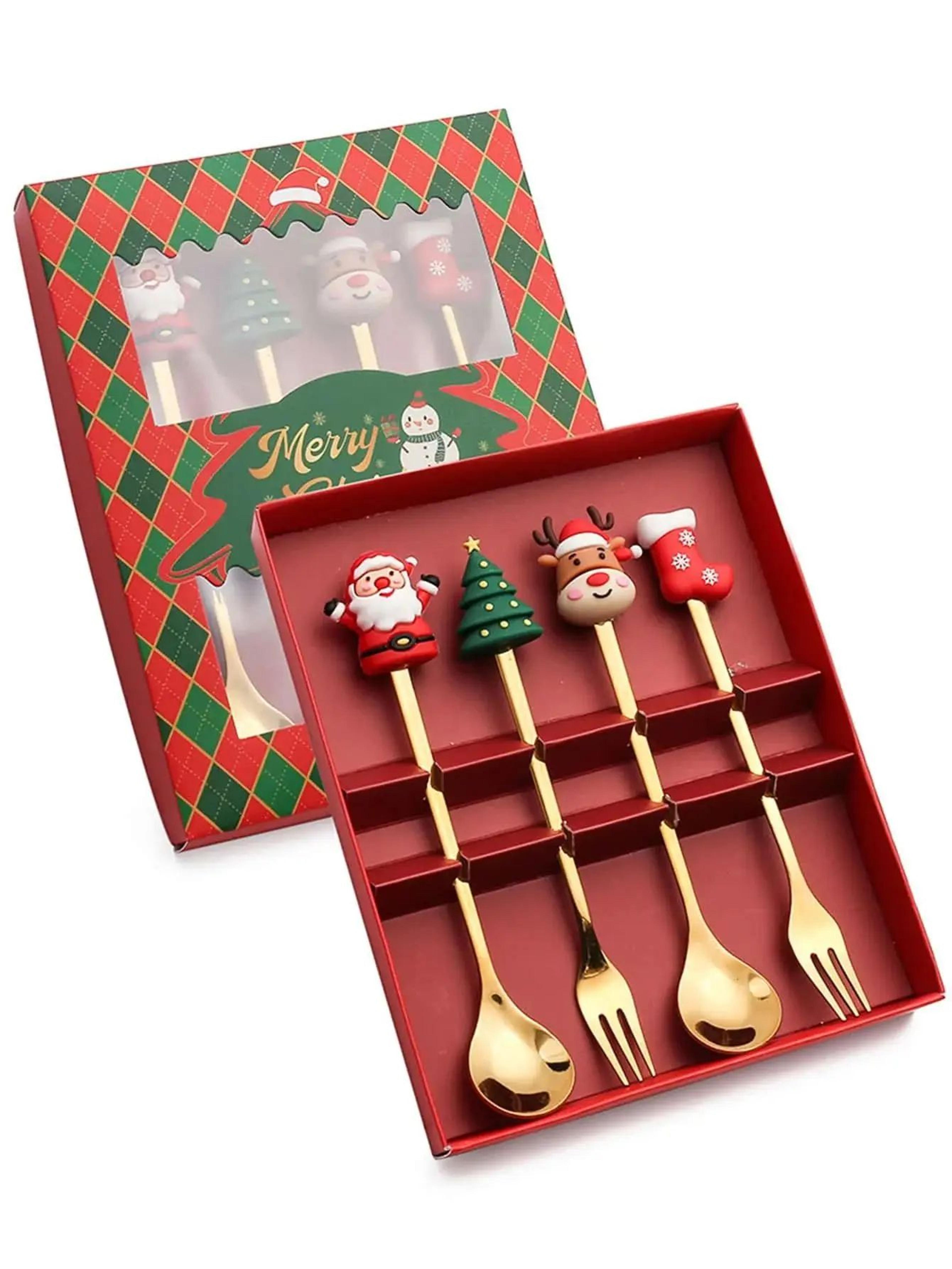 Christmas Themed Stainless Steel Cutlery Set 7