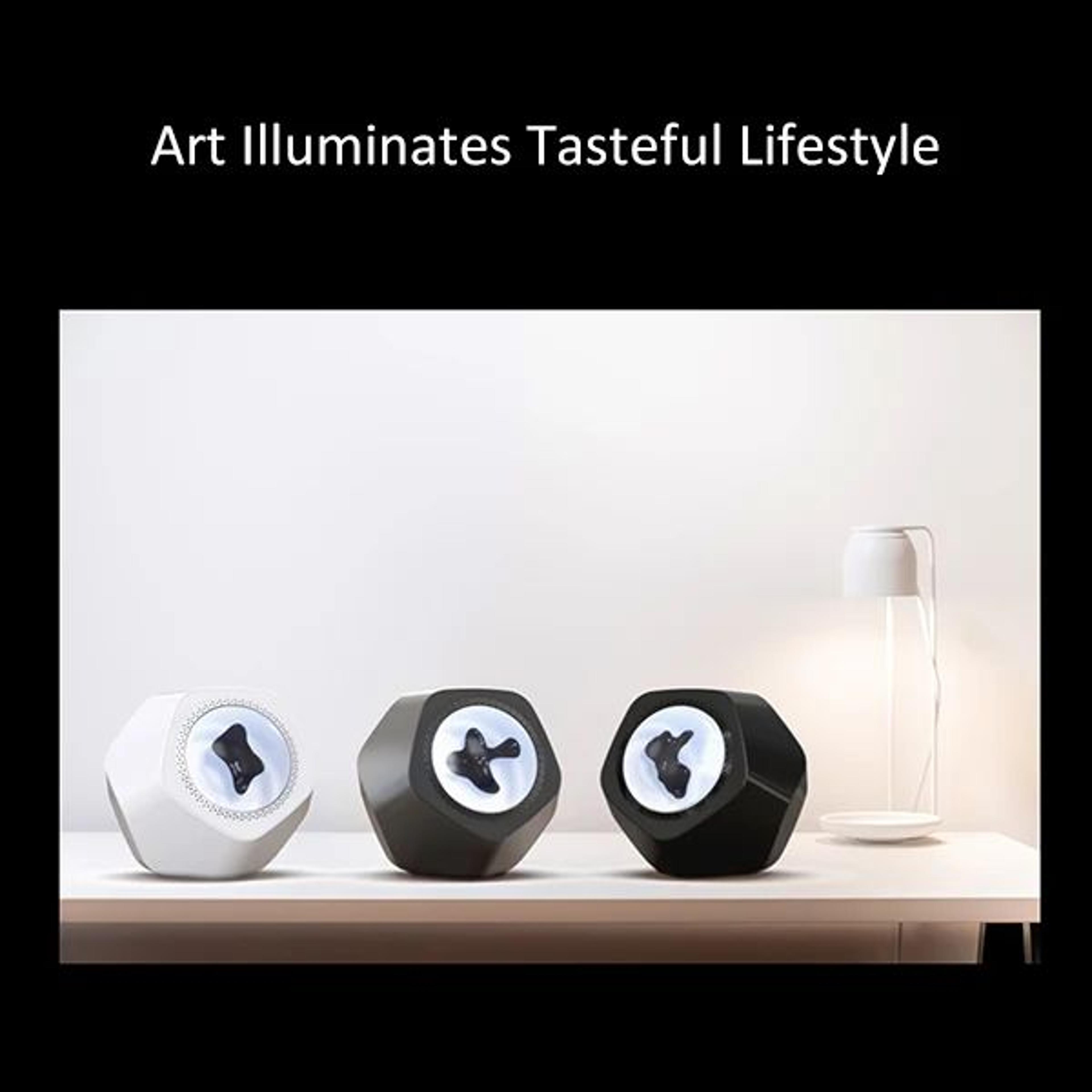 Magnetic Fluid Desktop Bluetooth Speaker  Rhythm Lamp 10