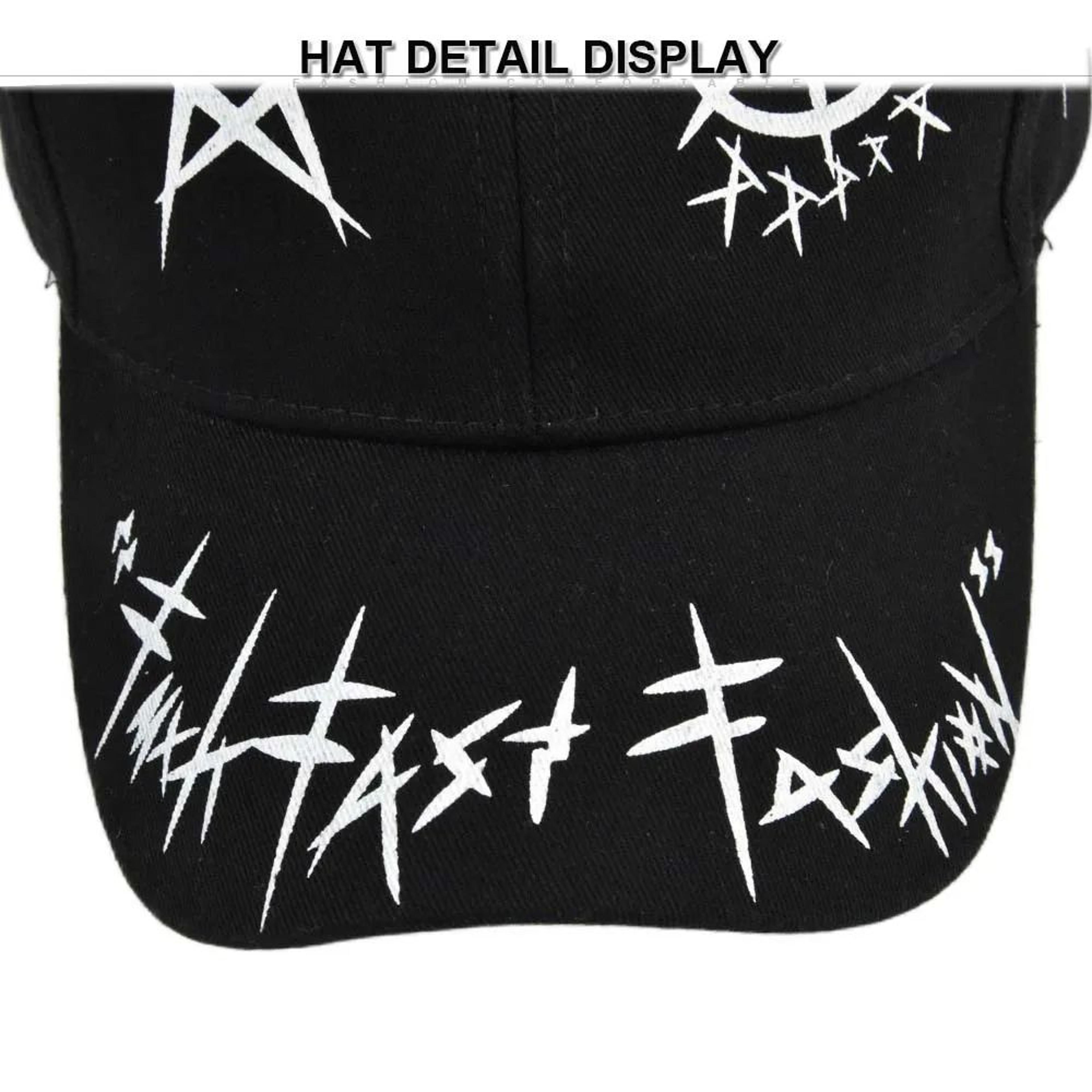 Graffiti Letter Patchwork Snapback Baseball Cap 7