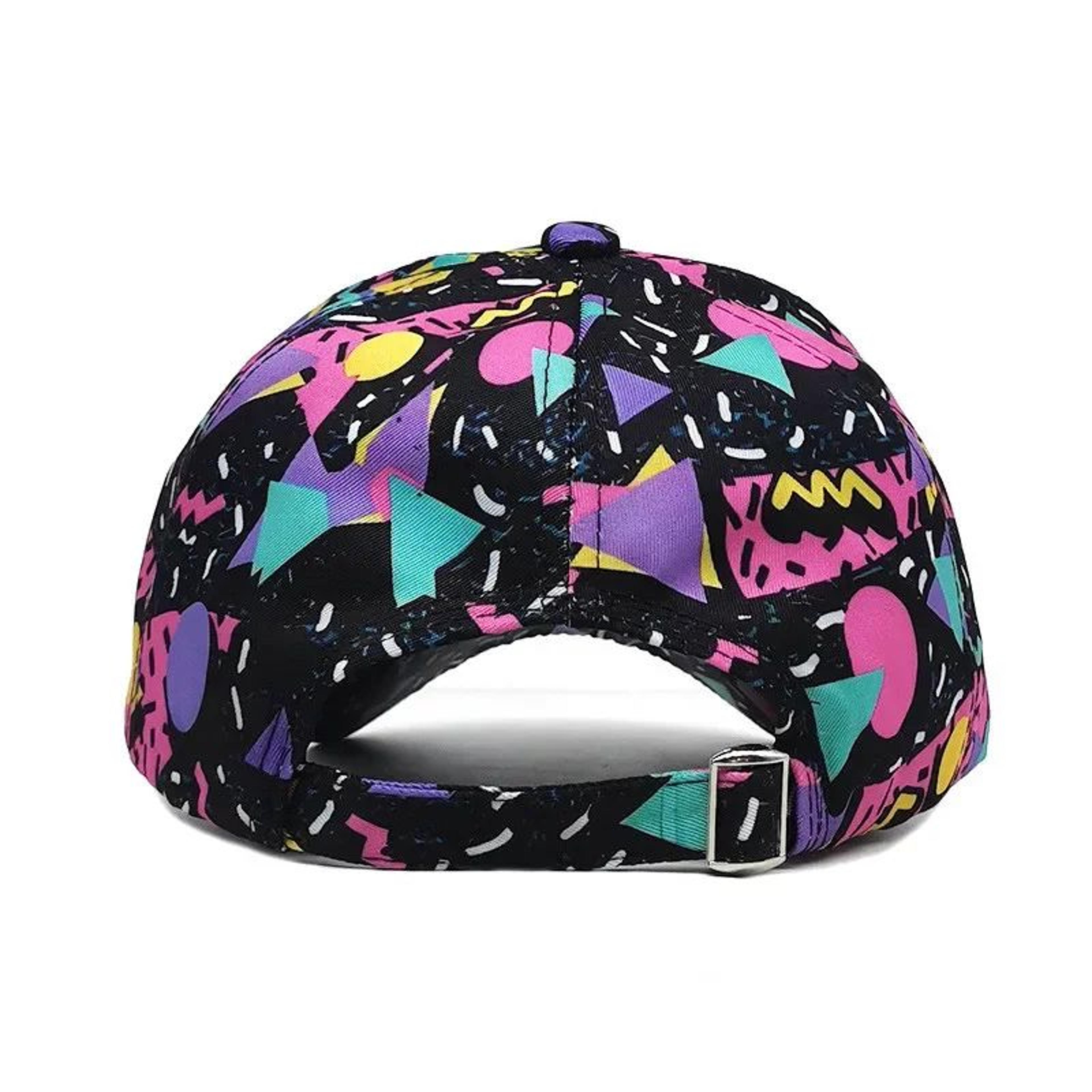 Graffiti Print Adjustable Snapback Baseball Cap 8