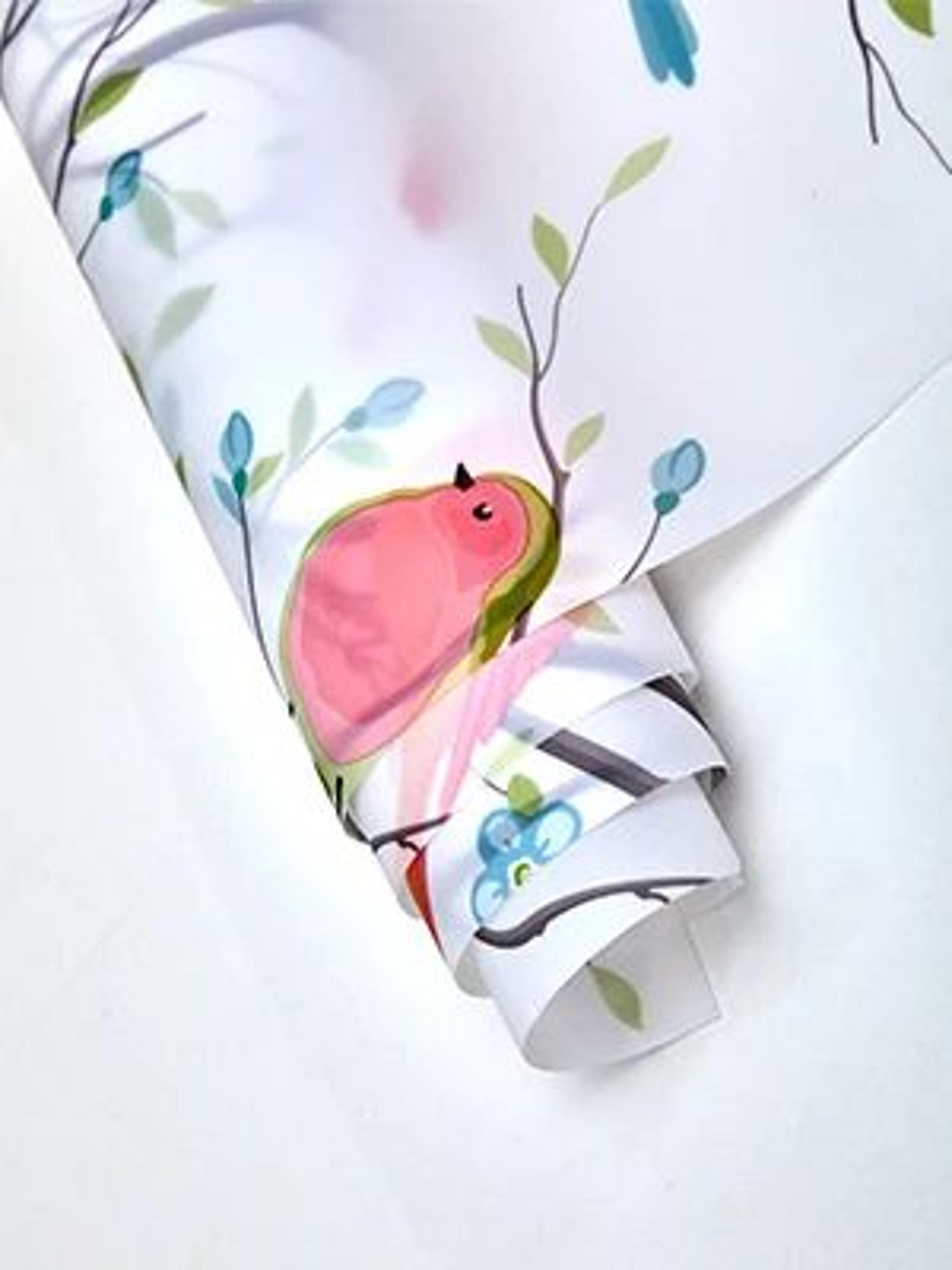Frosted Privacy Window Film With Bird Decorative Decals 16