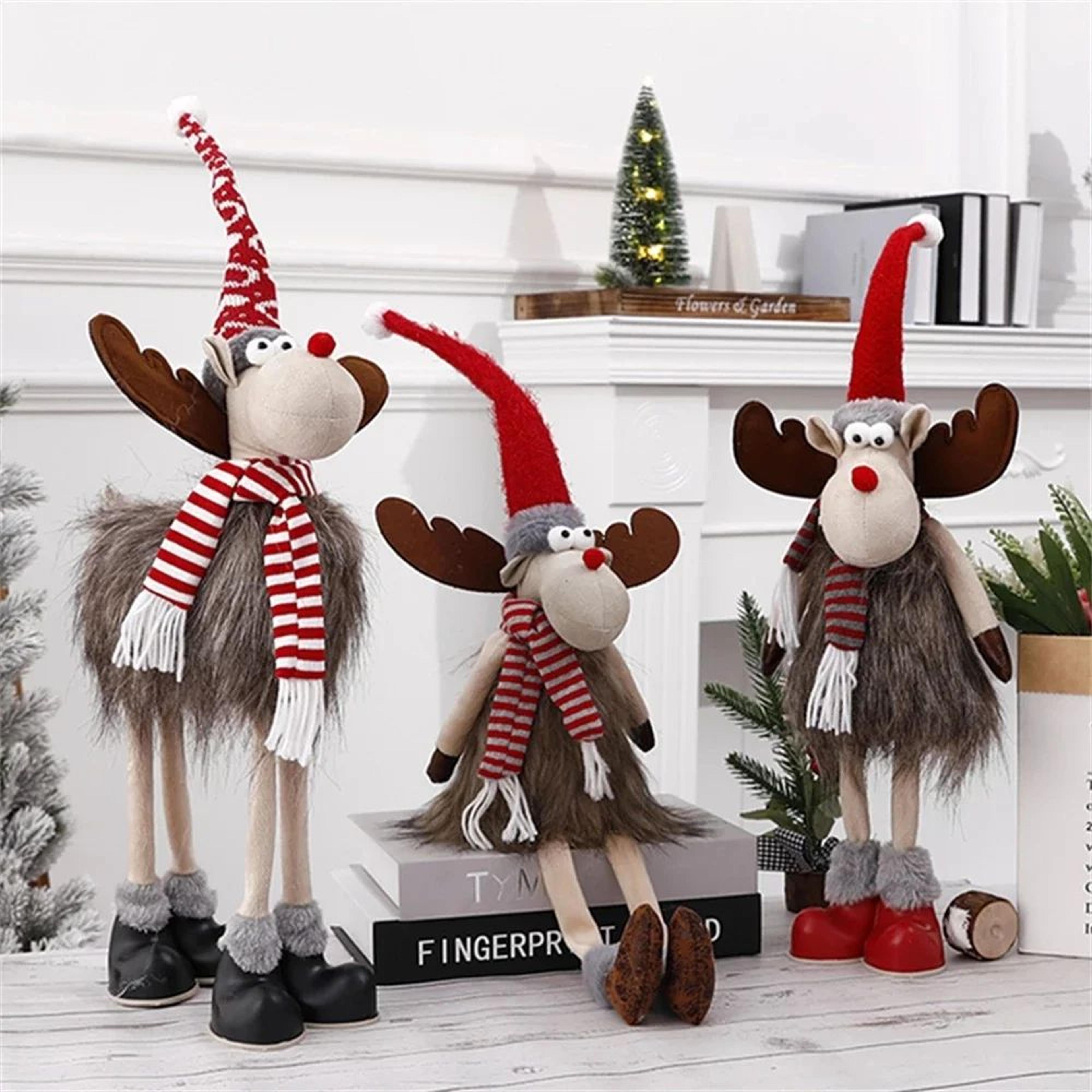 Large Standing Lighted Christmas Reindeer Figurine 1