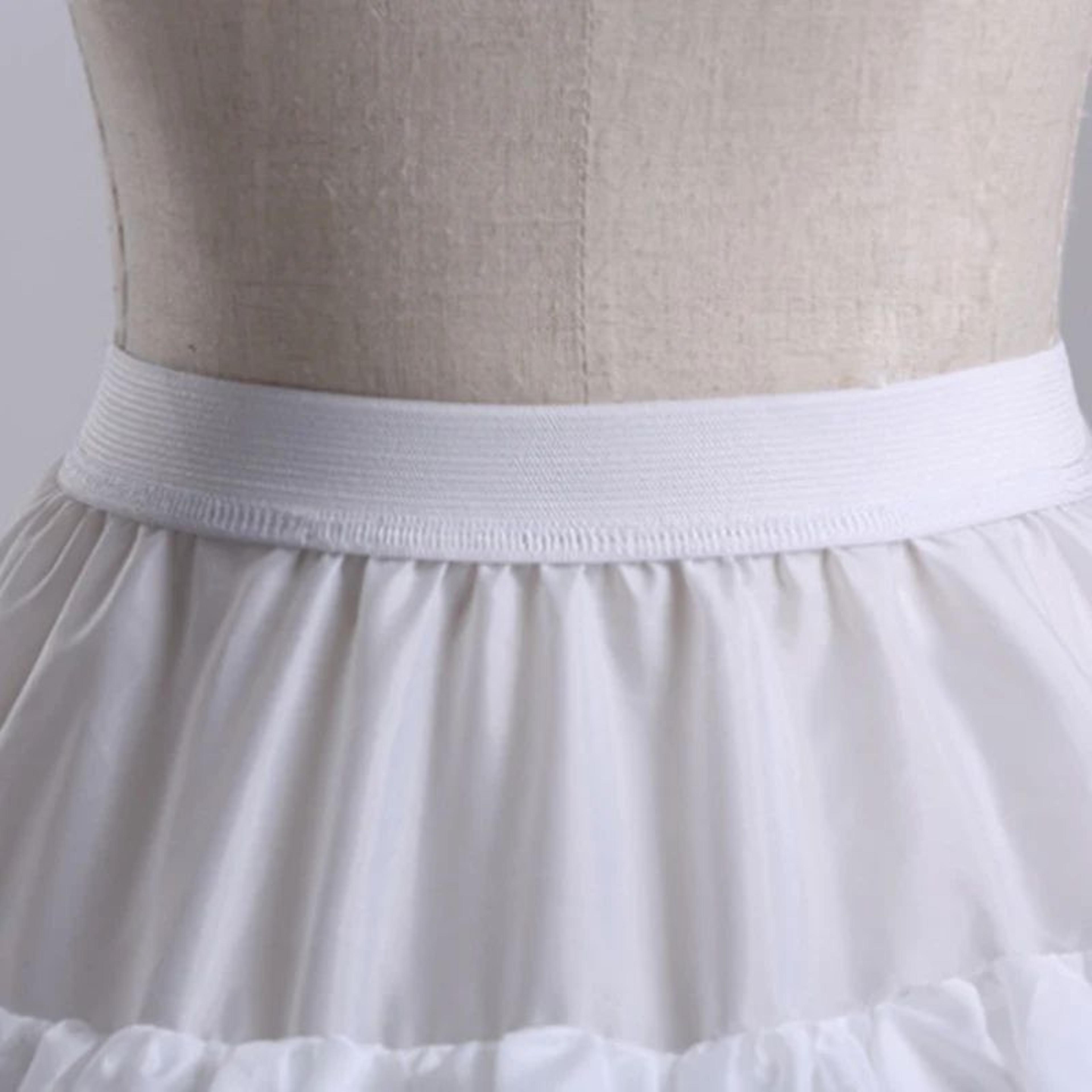 Long 4 Hoop Petticoat Crinoline Underskirt For Ball Gown Wedding Dress 2