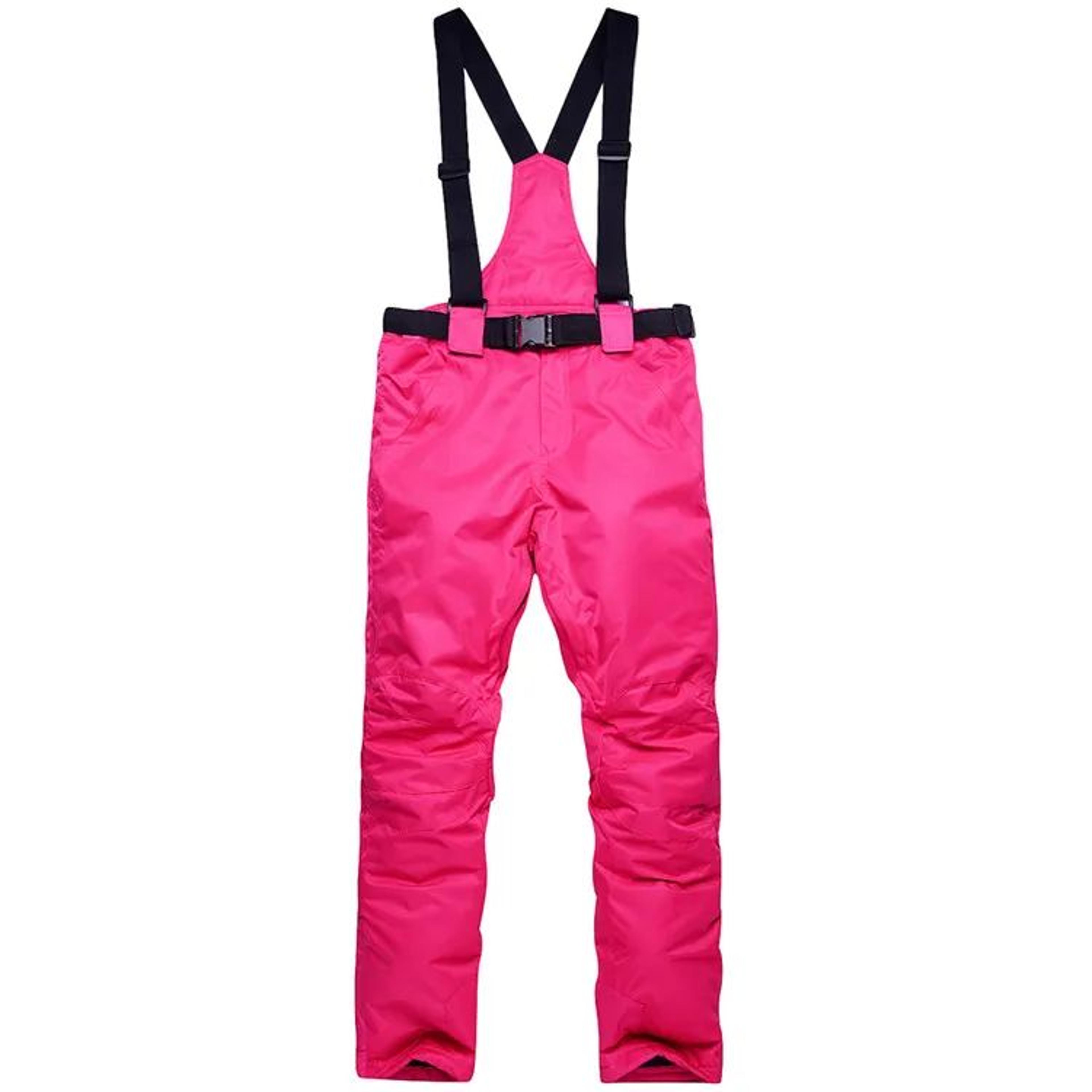Unisex Waterproof Snowboard Ski Pants With Suspenders 10
