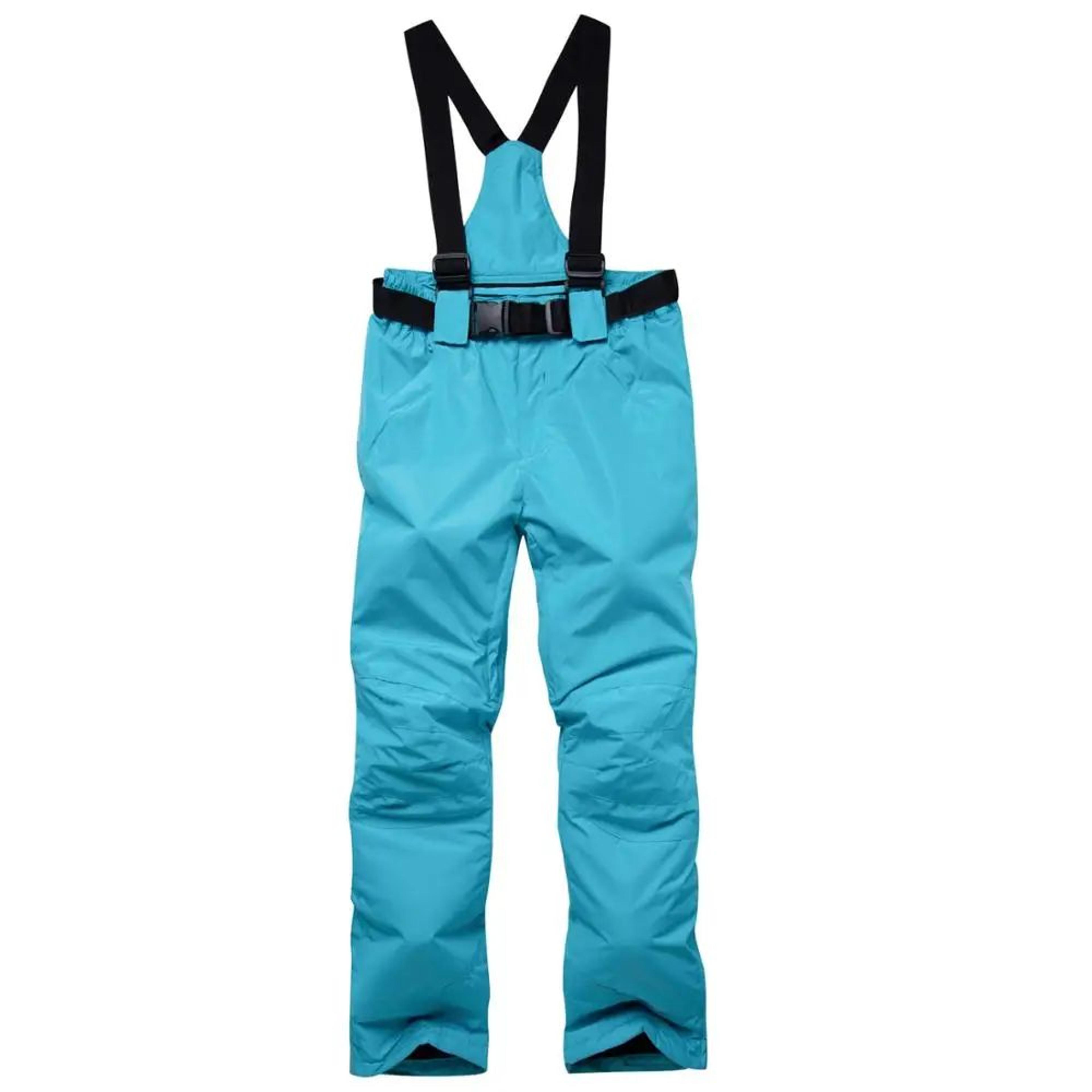 Unisex Waterproof Snowboard Ski Pants With Suspenders 18