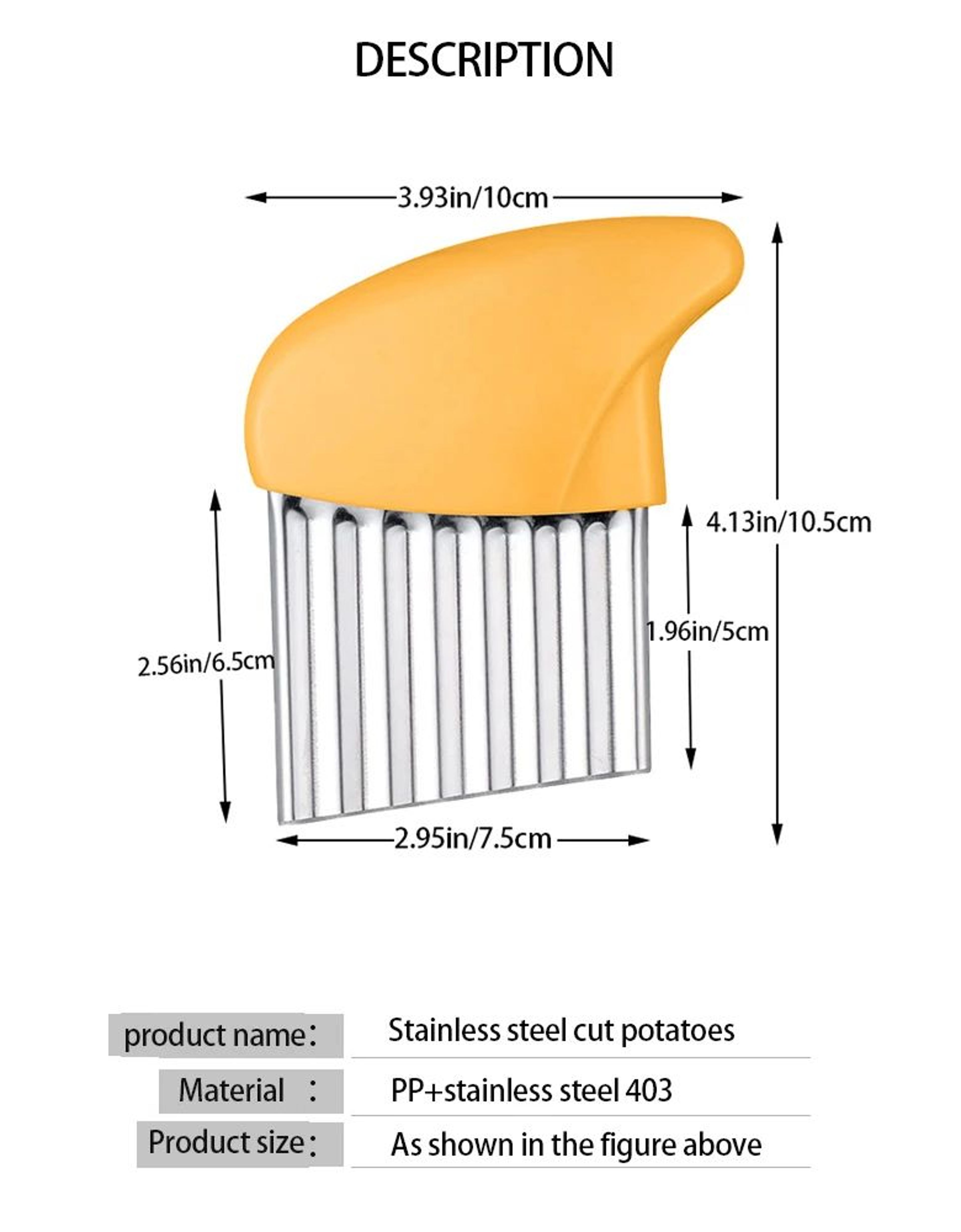 Stainless Steel Wavy Potato Cutter French Fries Slicer 7