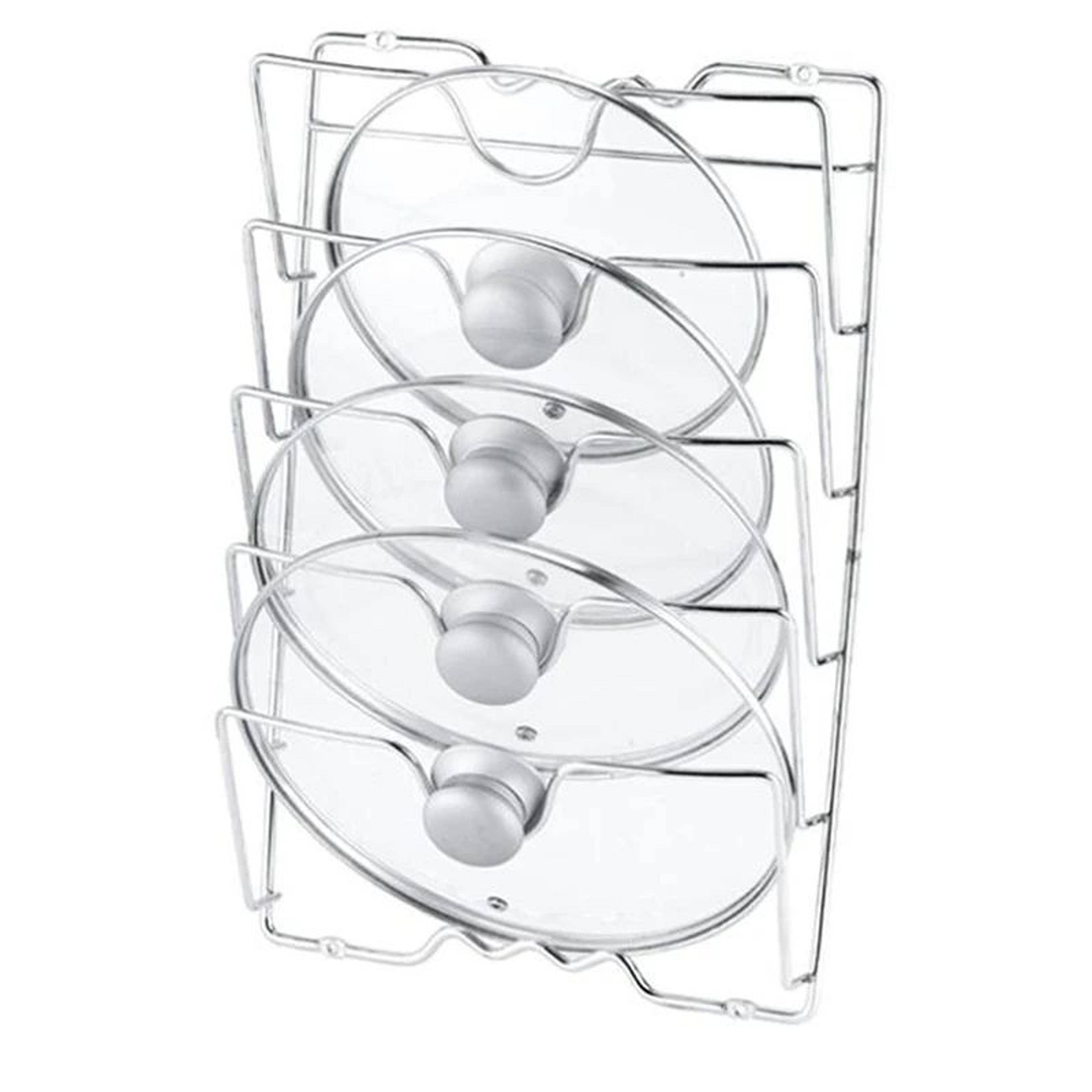Wall Mounted Pot Lid Rack Five Layer Kitchen Organizer 5