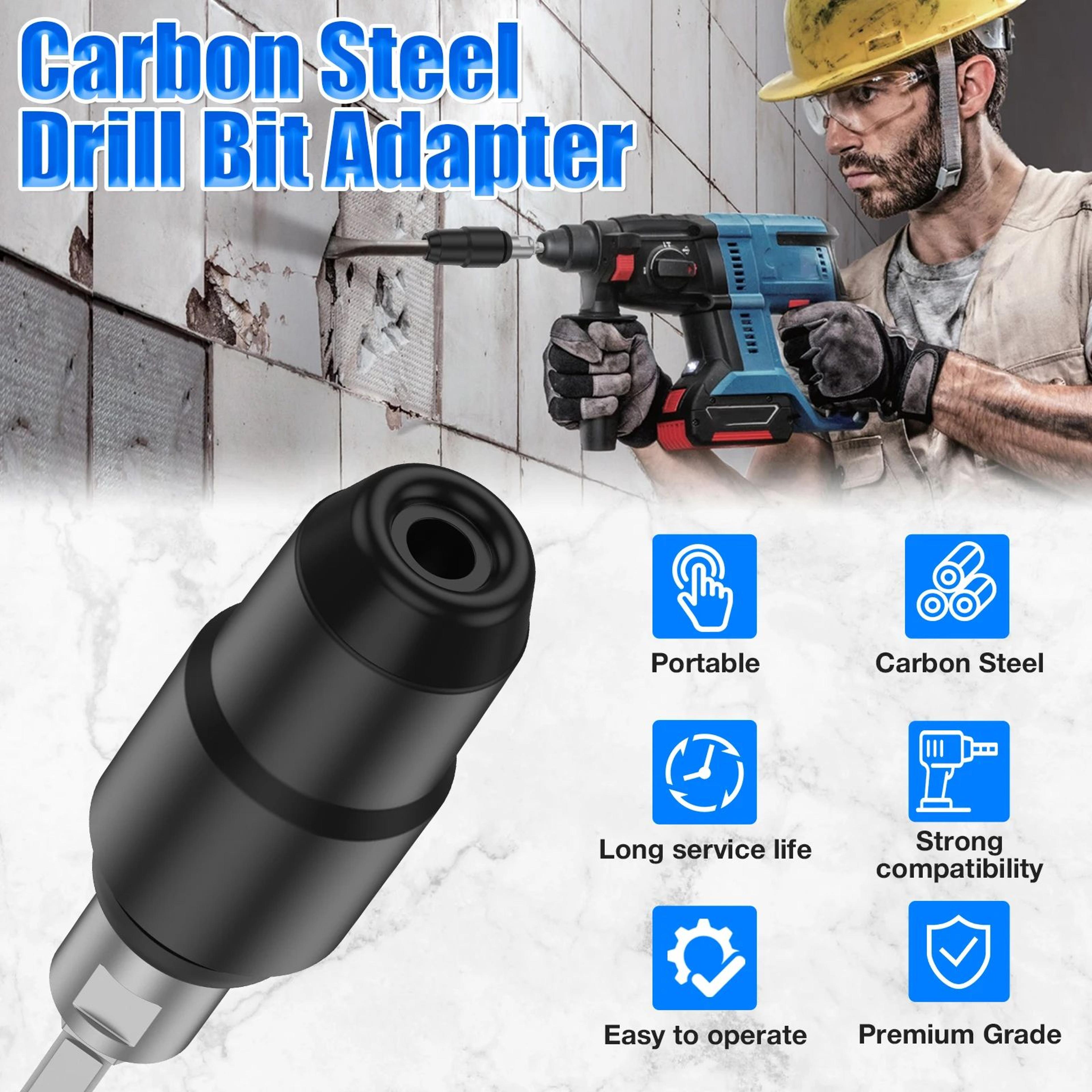 Carbon Steel Drill Bit Adapter For Rotary Hammer Concrete Tool 5
