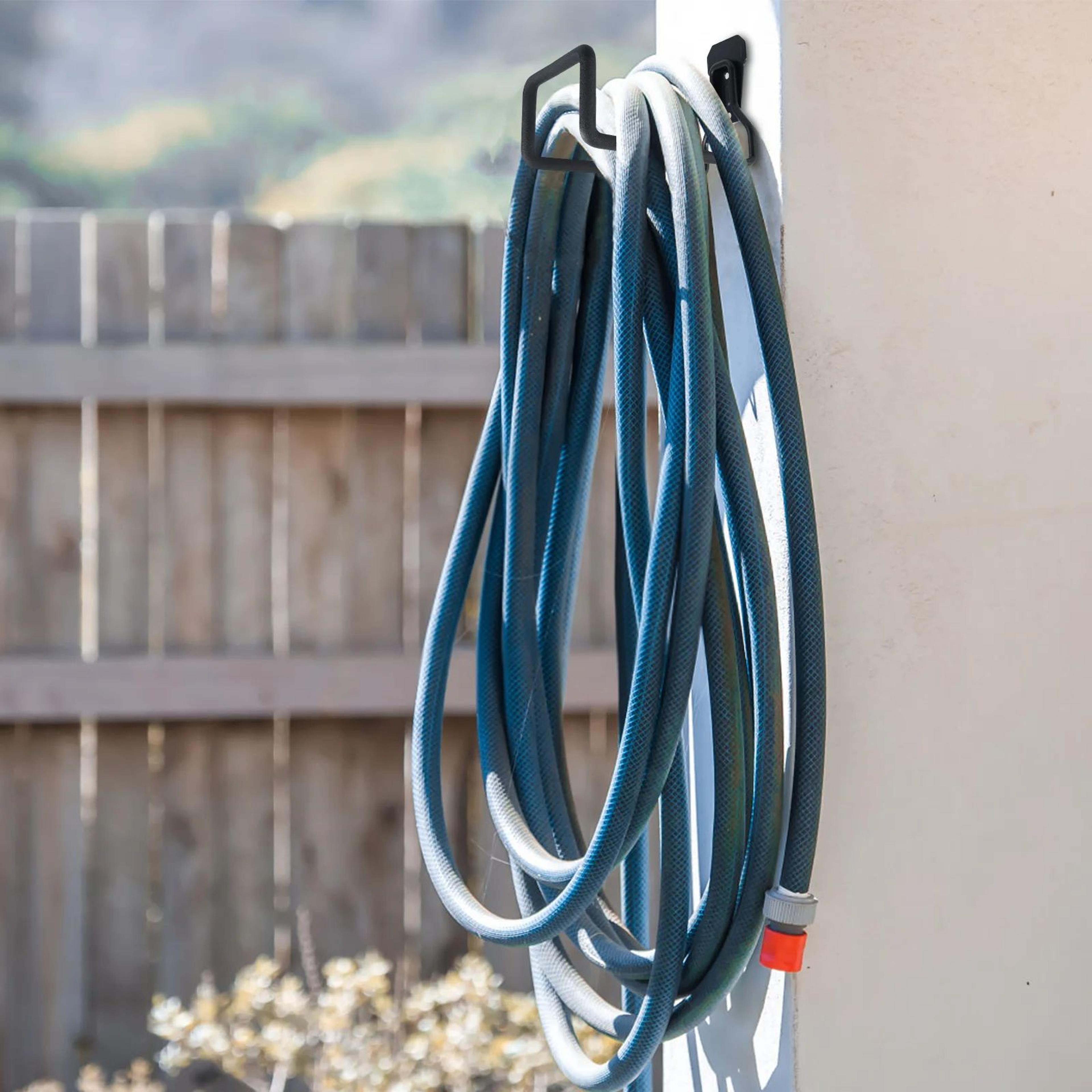 Metal Garden Hose Holder Wall Mounted Heavy Duty Hose Hanger 2