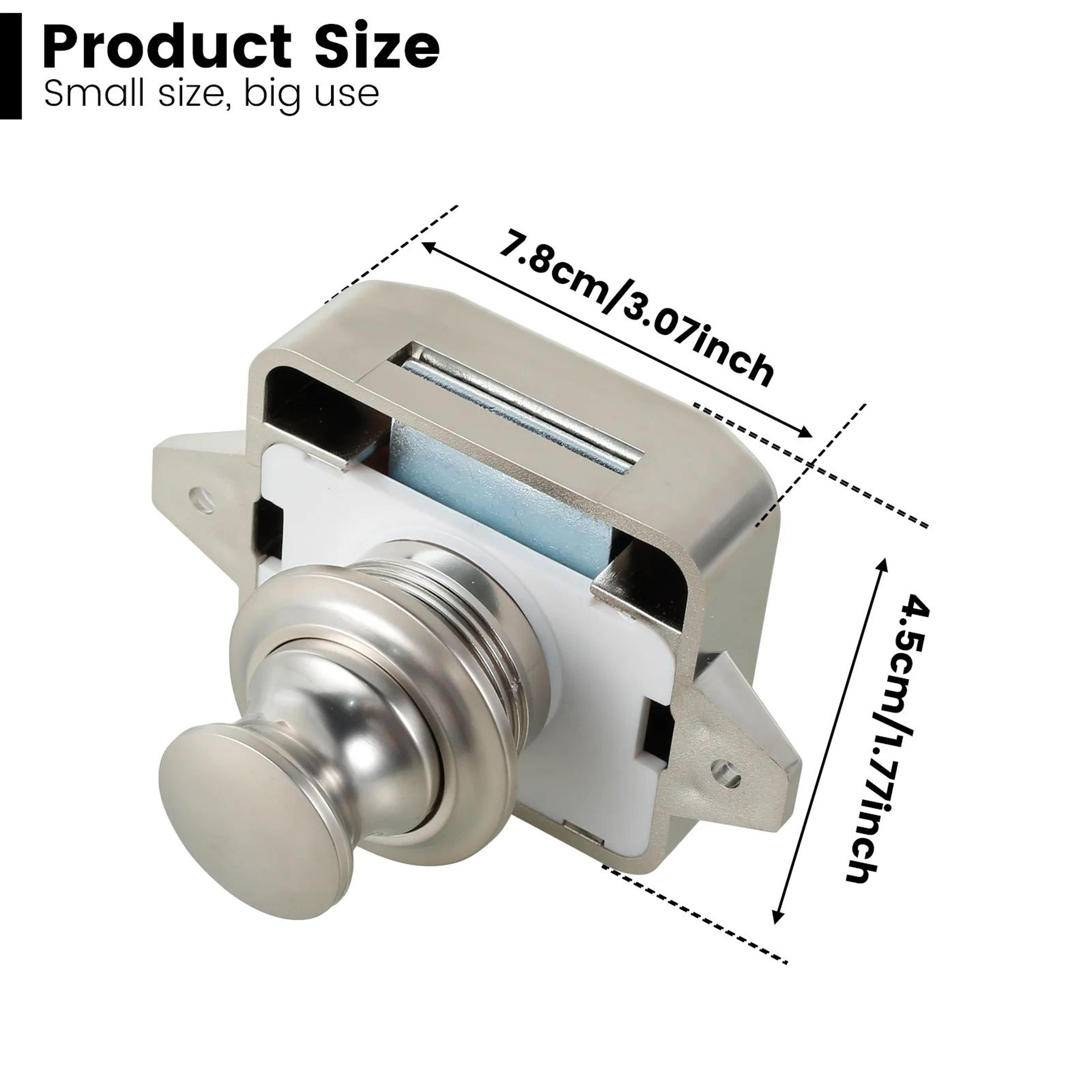 10pcs Push Button Cabinet Latch Keyless Cupboard Door Lock 5