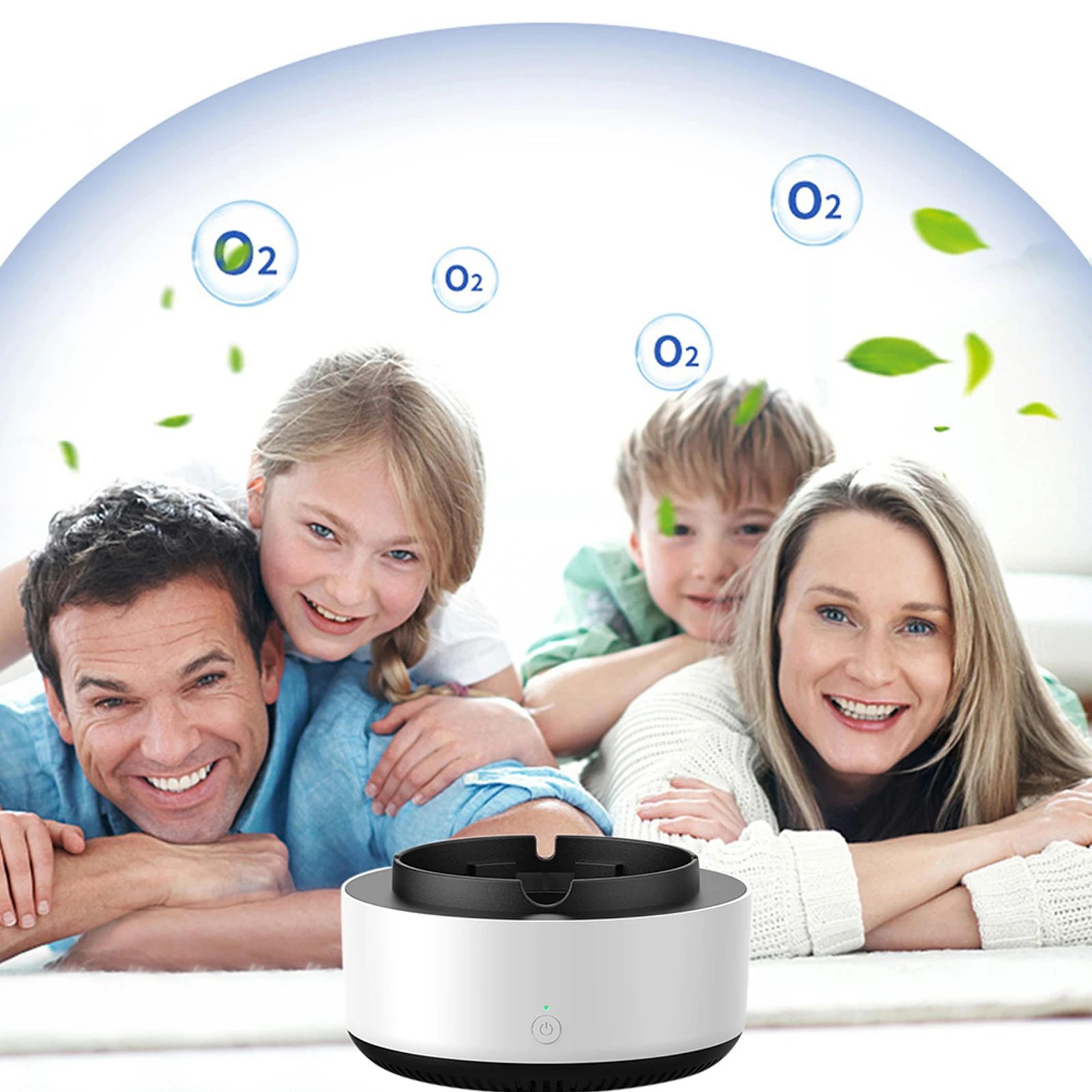 Portable Ashtray Air Purifier Anion Smoke Filter For Home Office 4