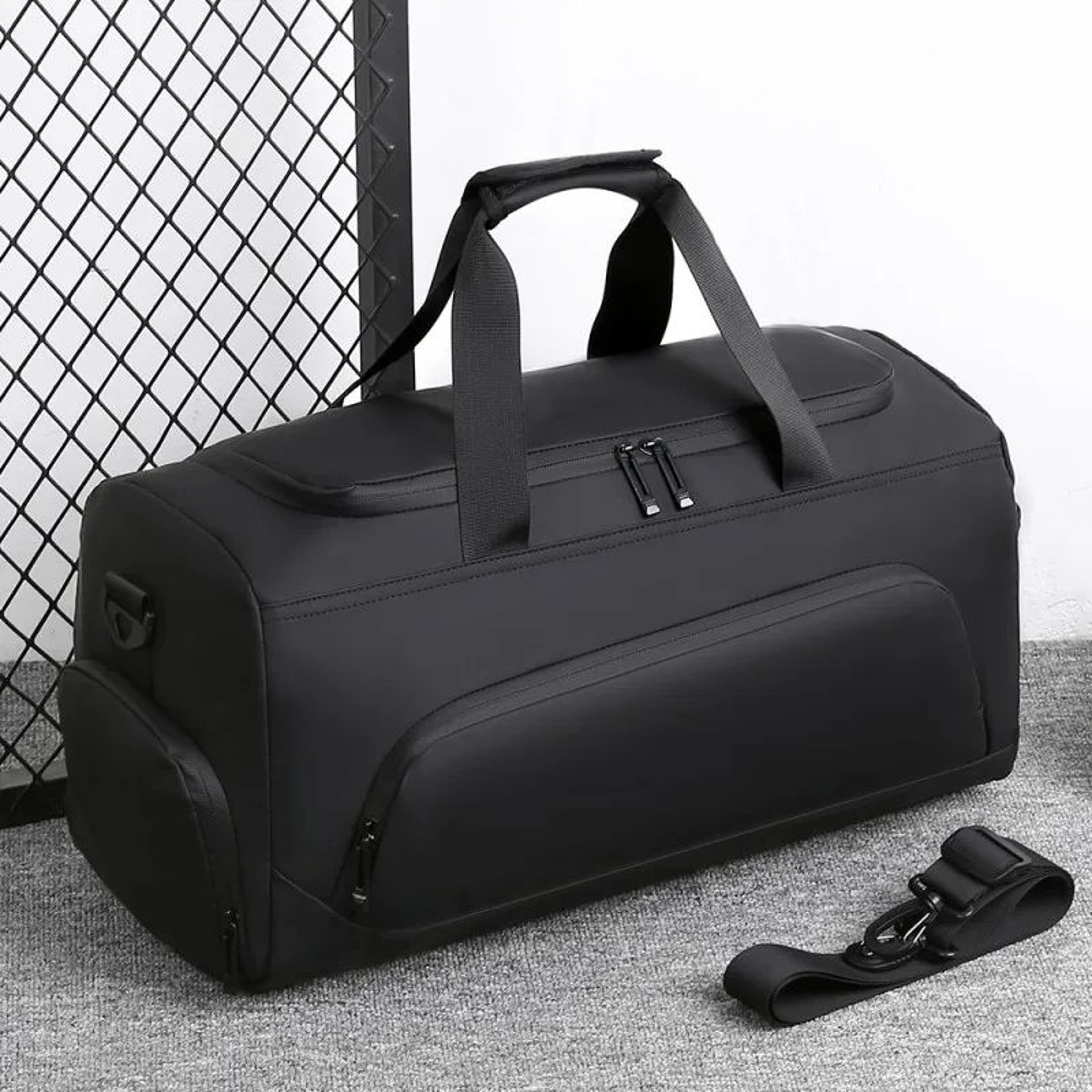large capacity gym travel duffel bag with shoe compartment