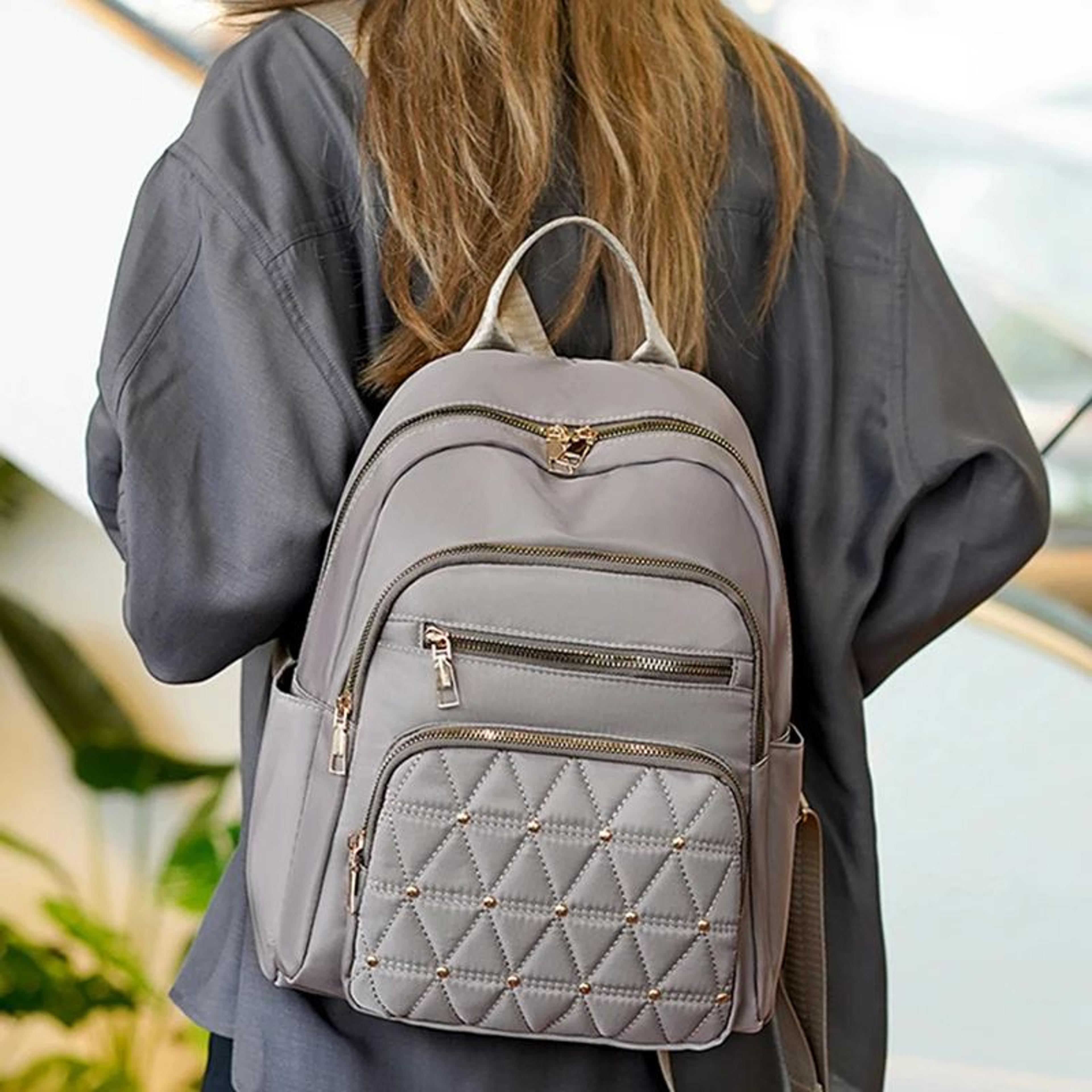 Large Capacity Travel Backpack Womens Fashion Schoolbag Multi Purpose Bag 5