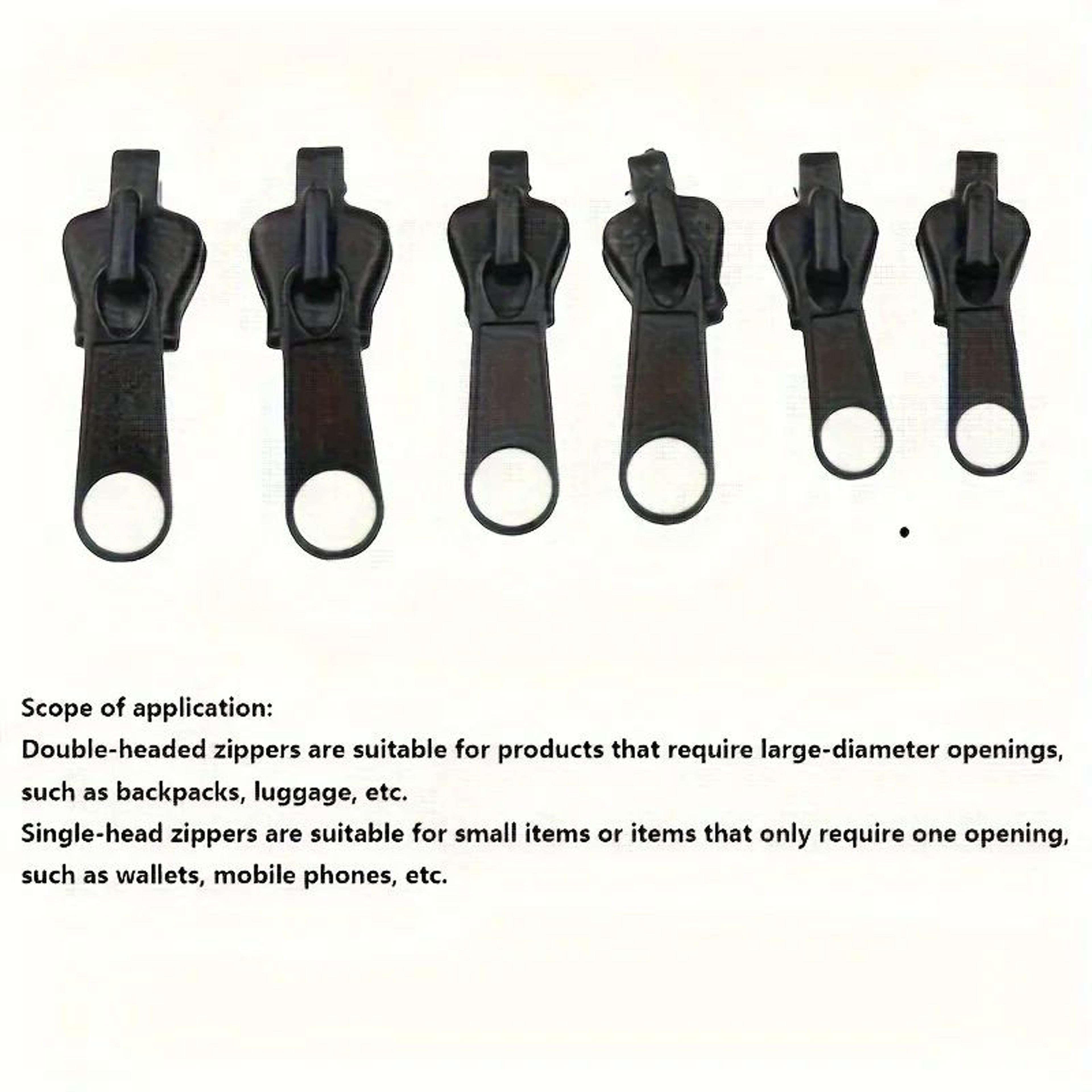 6 Piece Instant Zipper Repair Kit Universal Replacement Set 8